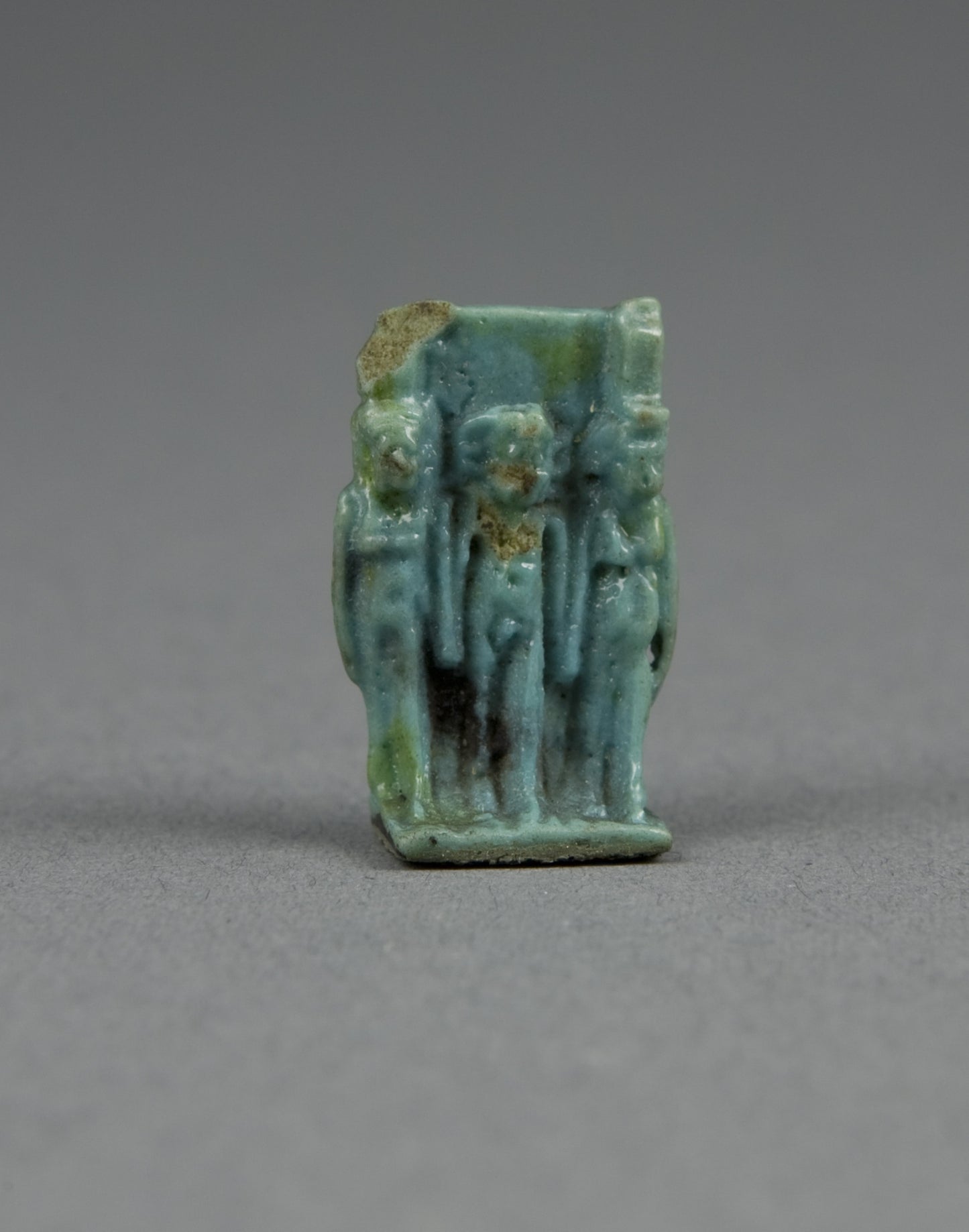 Amulet of the Goddesses Isis and Nephthys with Horus Standing Between -  Egyptian,  Poster Print Wall Art