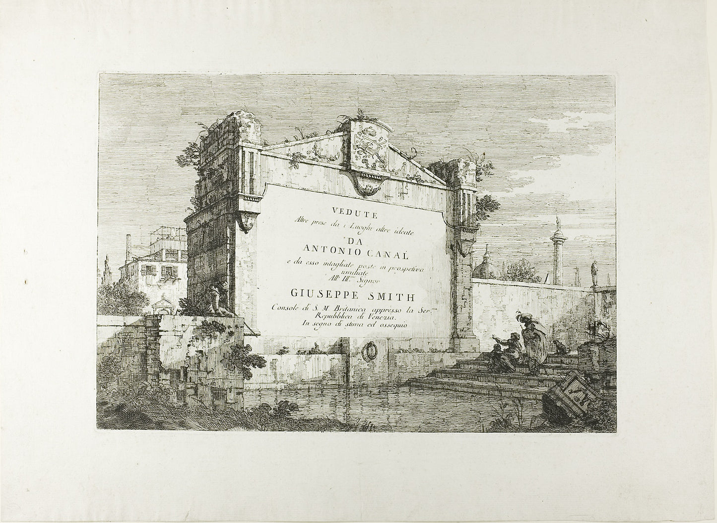 Title Page, from Vedute -  Canaletto,  Poster Print Wall Art