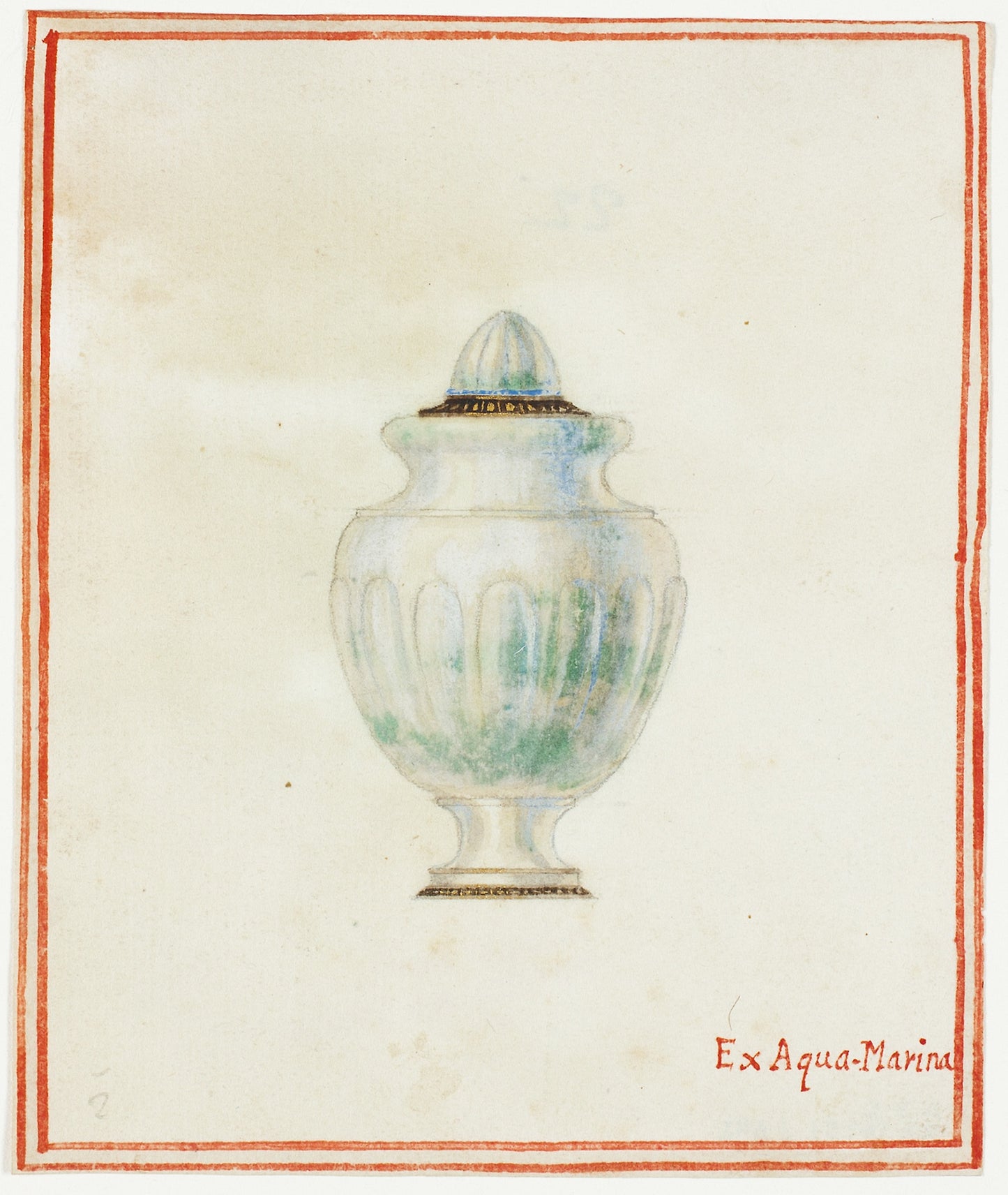 Aquamarine Urn -  Giuseppe Grisoni,  Poster Print Wall Art