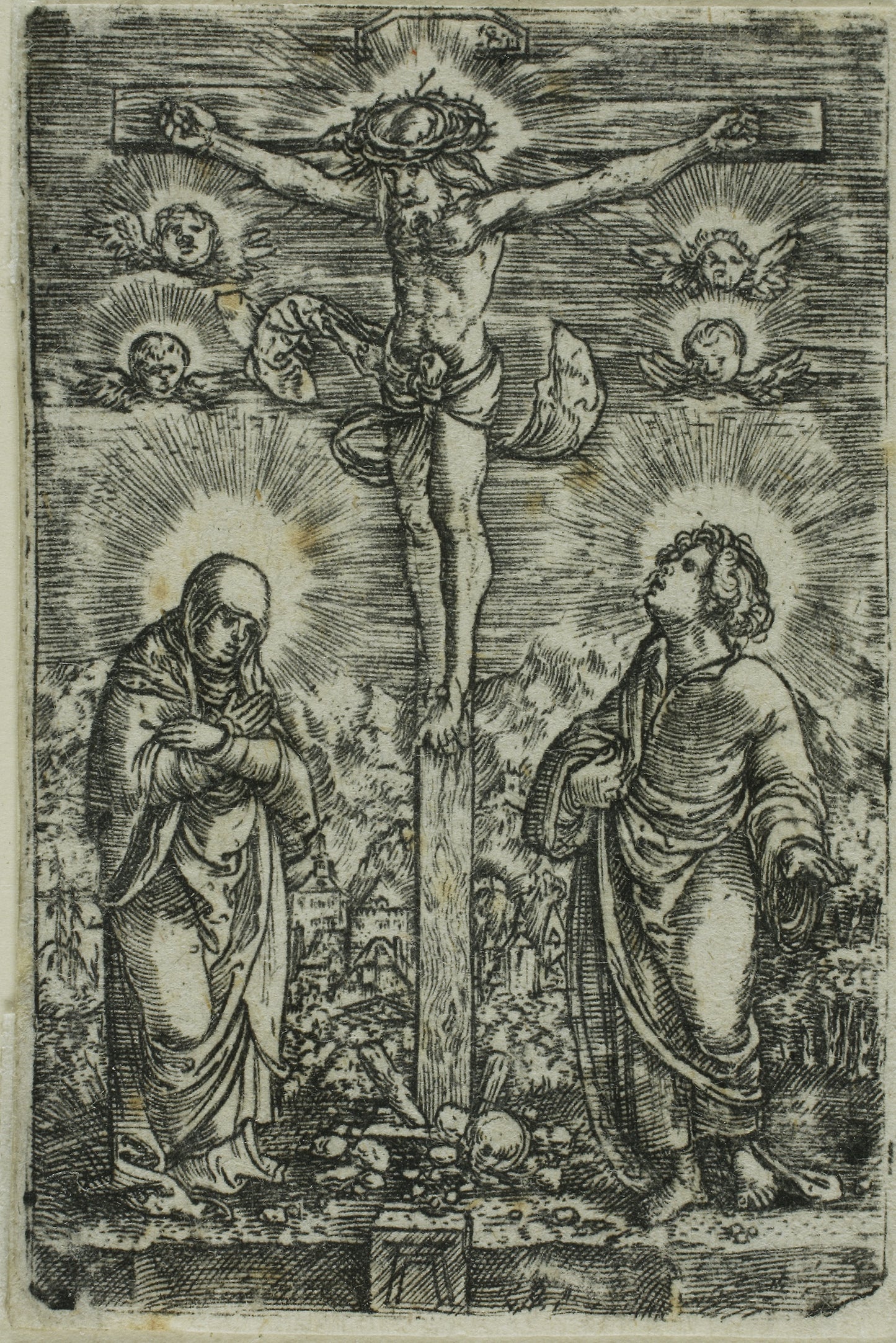 Christ on the Cross (The Small Crucifixion) -  Albrecht Altdorfer,  Poster Print Wall Art