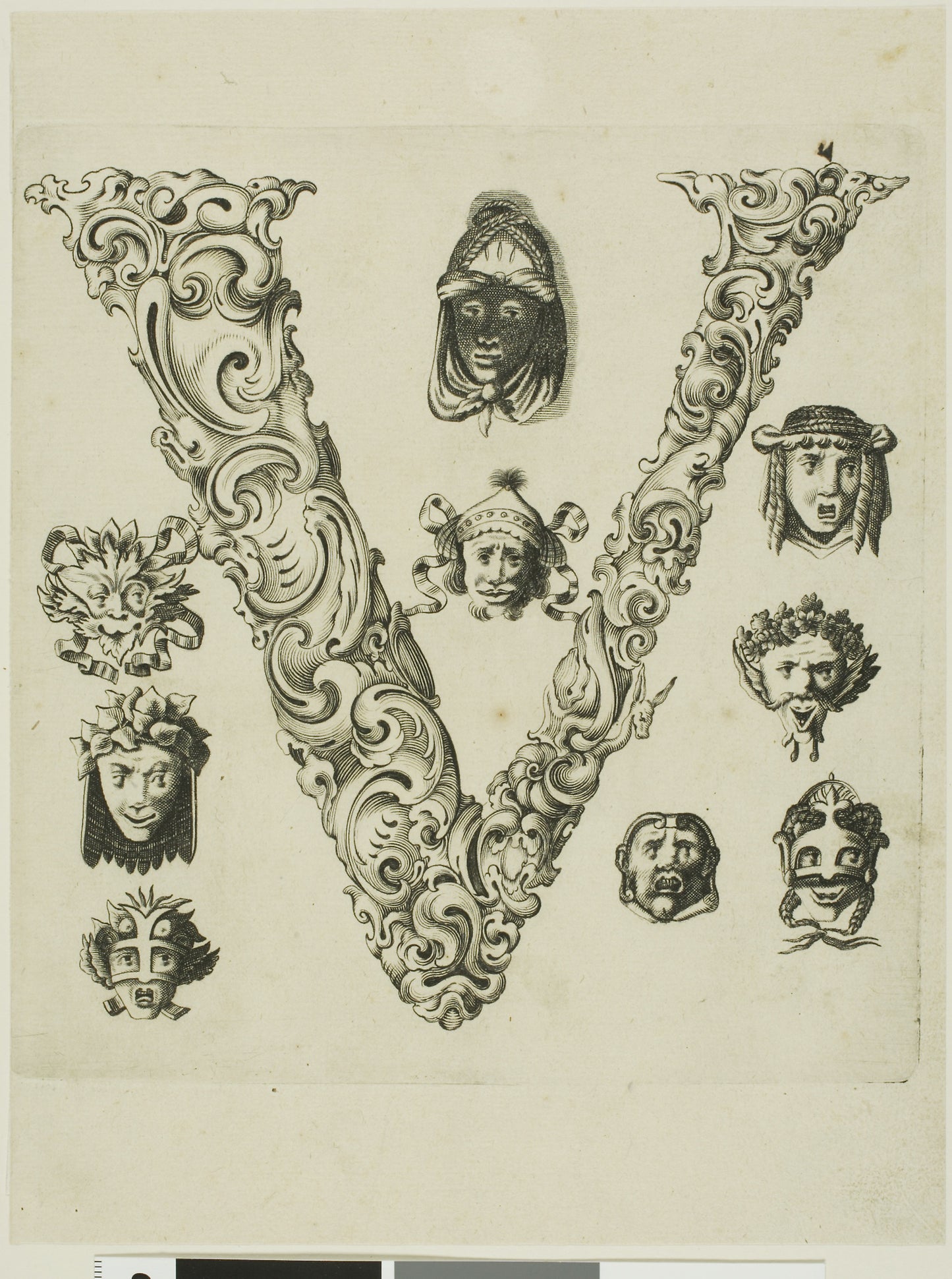 Letter V -  Peter Aubry,  Poster Print Wall Art