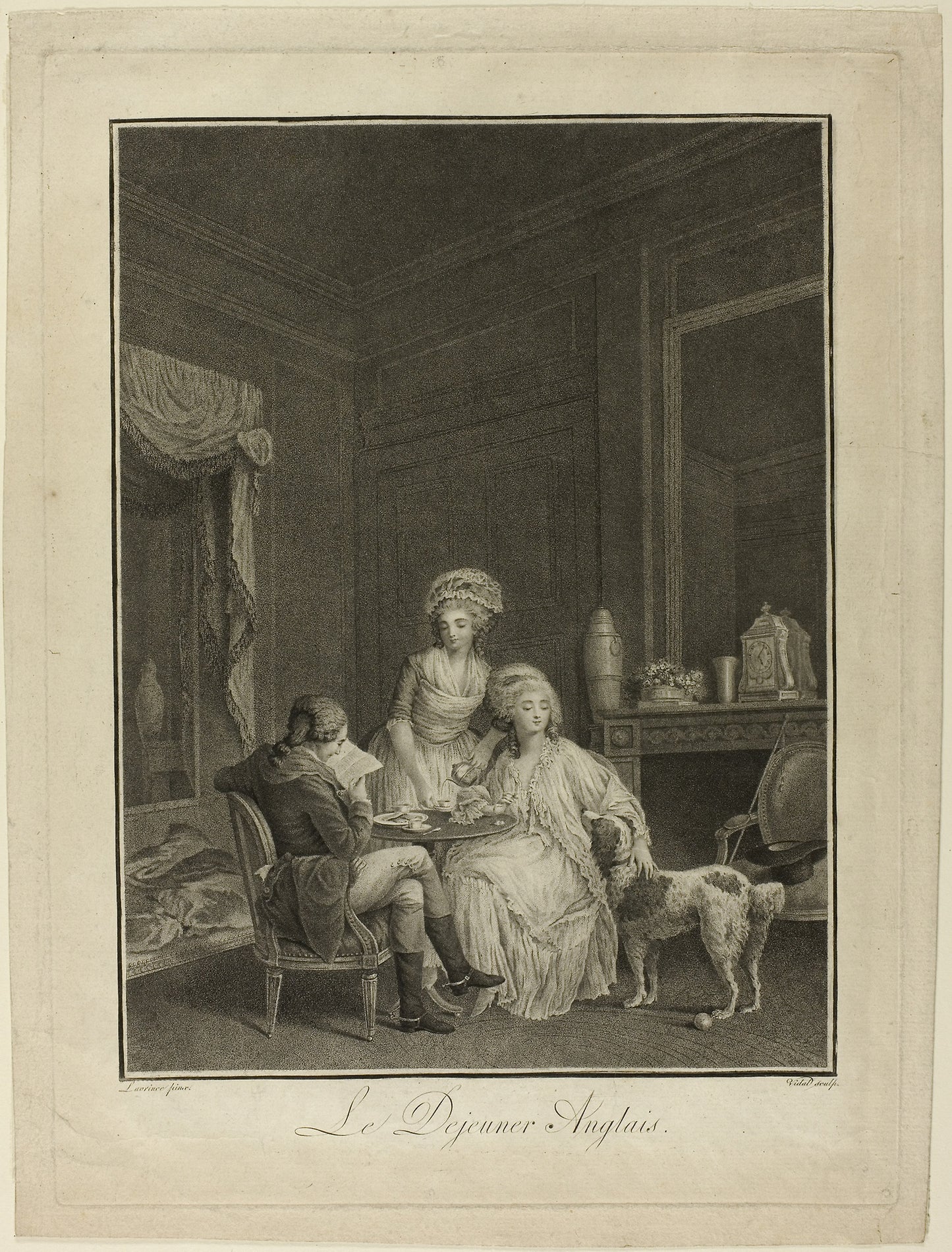 English Breakfast -  Gérard Vidal (French, 1742-1801 or 1804),  Poster Print Wall Art