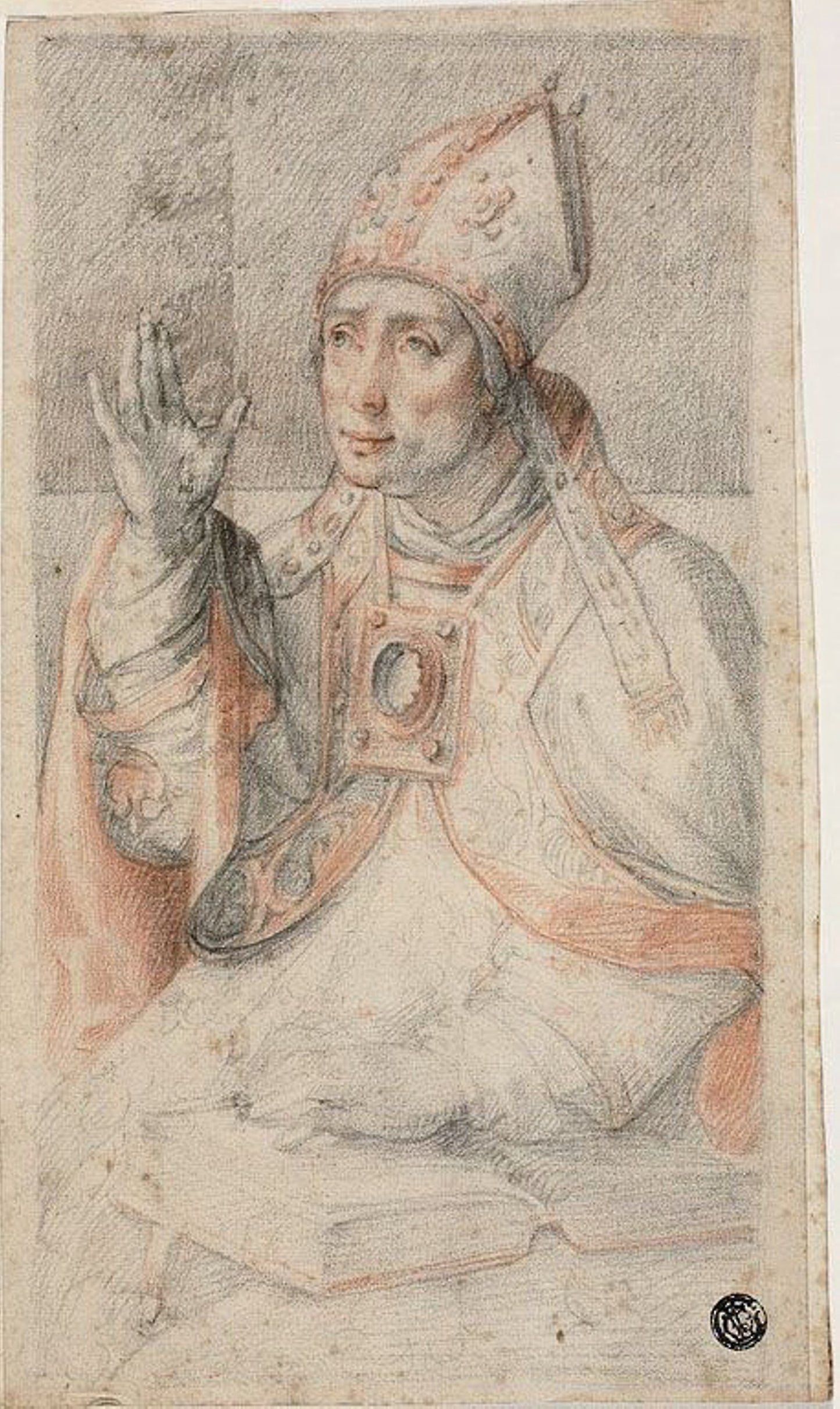 Saint Augustine -  Attributed to Federico Zuccaro,  Poster Print Wall Art
