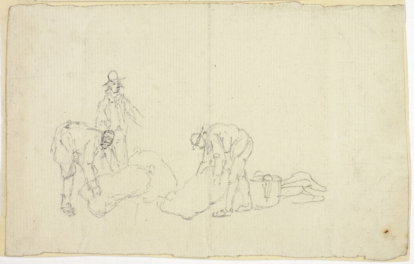Figures with Market Goods -  William Henry Pyne,  Poster Print Wall Art