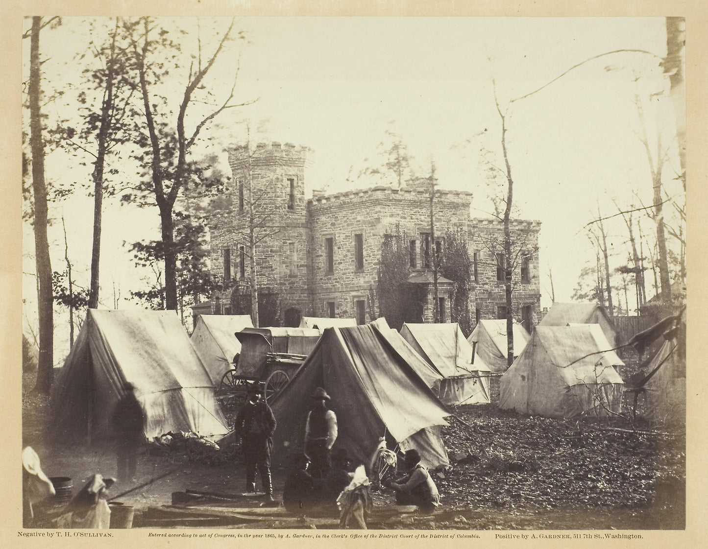 Castle Murray, Near Auburn, Virginia -  Timothy O'Sullivan ,  Poster Print Wall Art