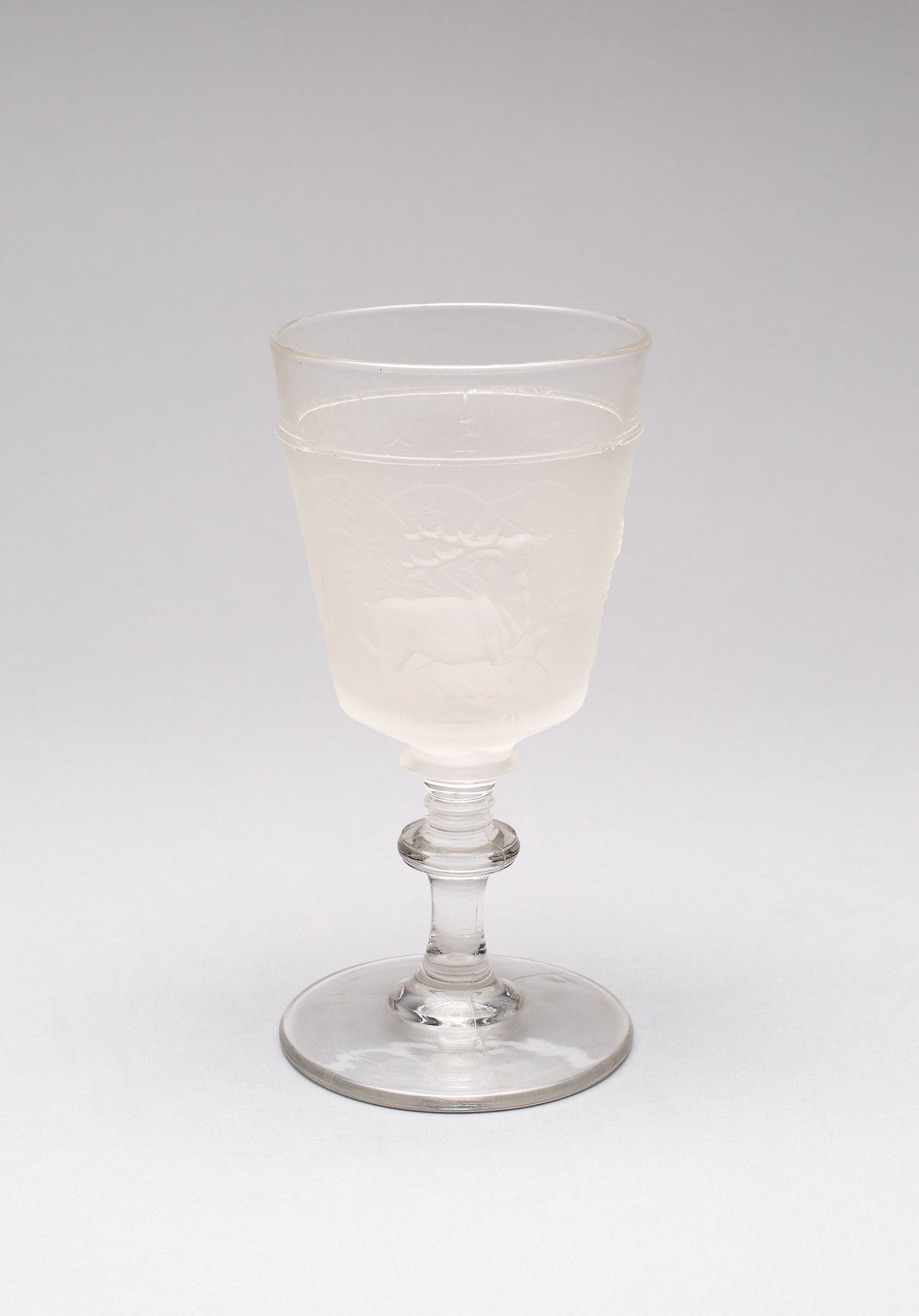 Westward Ho!/Pioneer pattern goblet (fourth of a set of four): Gillinder and Sons, 1861–c. 1930,16x12"(A3) Poster