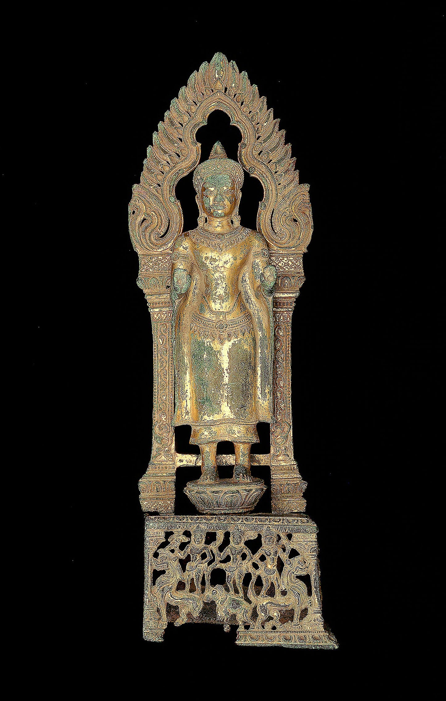 Altarpiece with Adorned Buddha -  Thailand,  Poster Print Wall Art