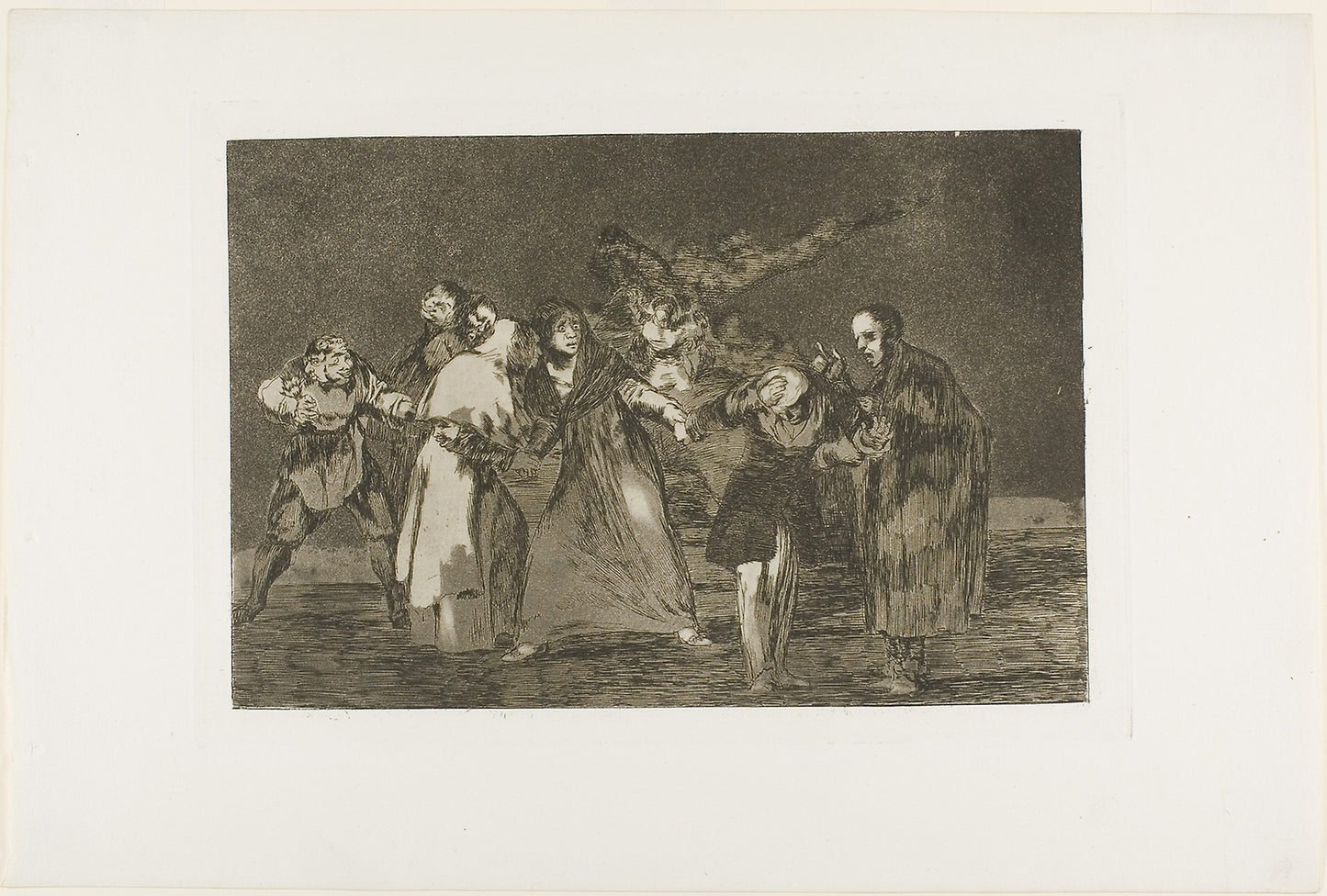 Wounds Heal Quicker than Hasty Words, plate 16 from Los Proverbios -  Francisco José de Goya y Lucientes,  Poster Print Wall Art