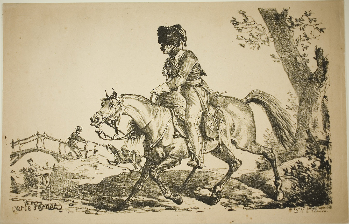 Artilleryman on Horseback -  Carle Vernet (French, 1758-1836),  Poster Print Wall Art