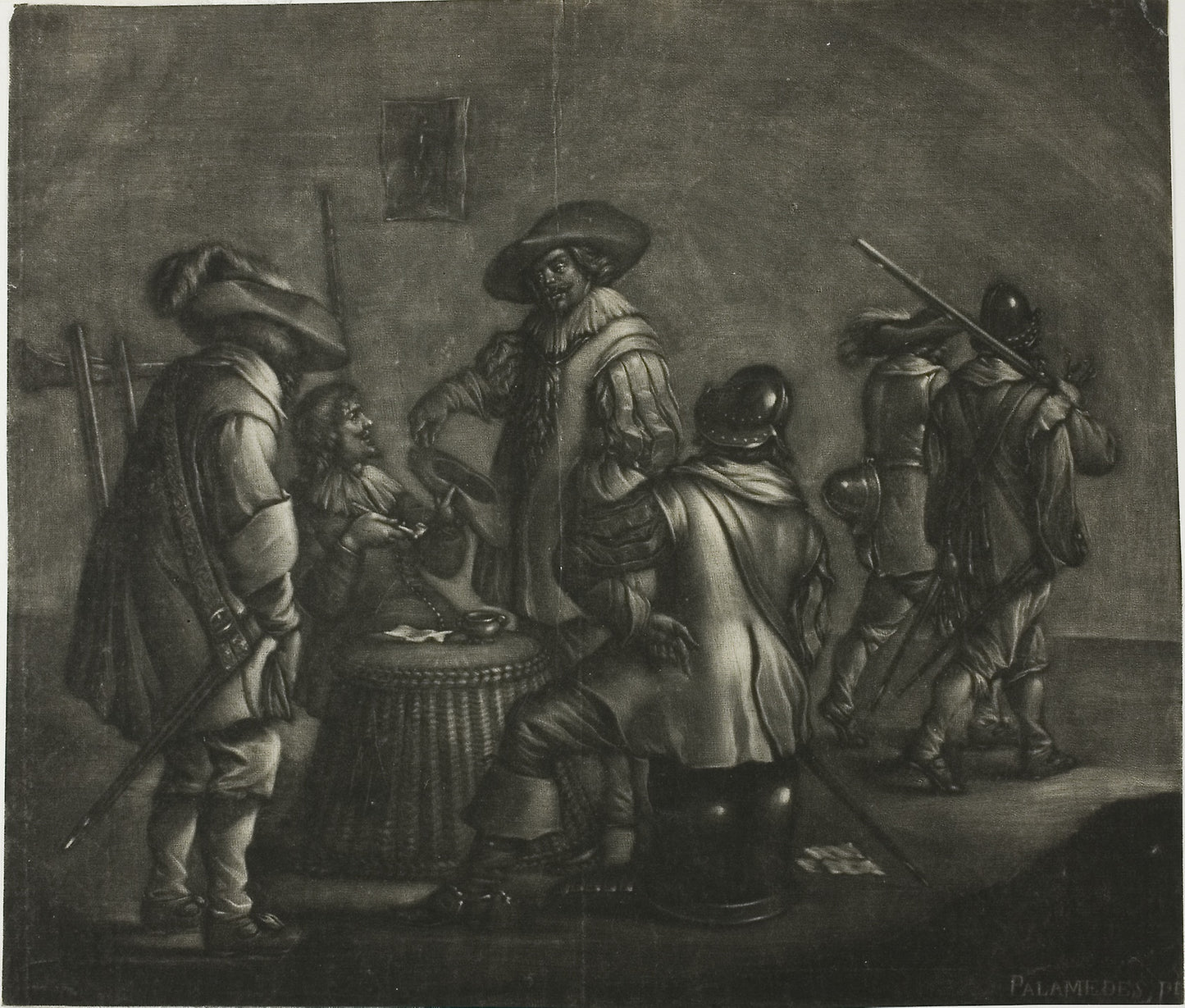 Group of Six Soldiers -  Wallerant Vaillant,  Poster Print Wall Art