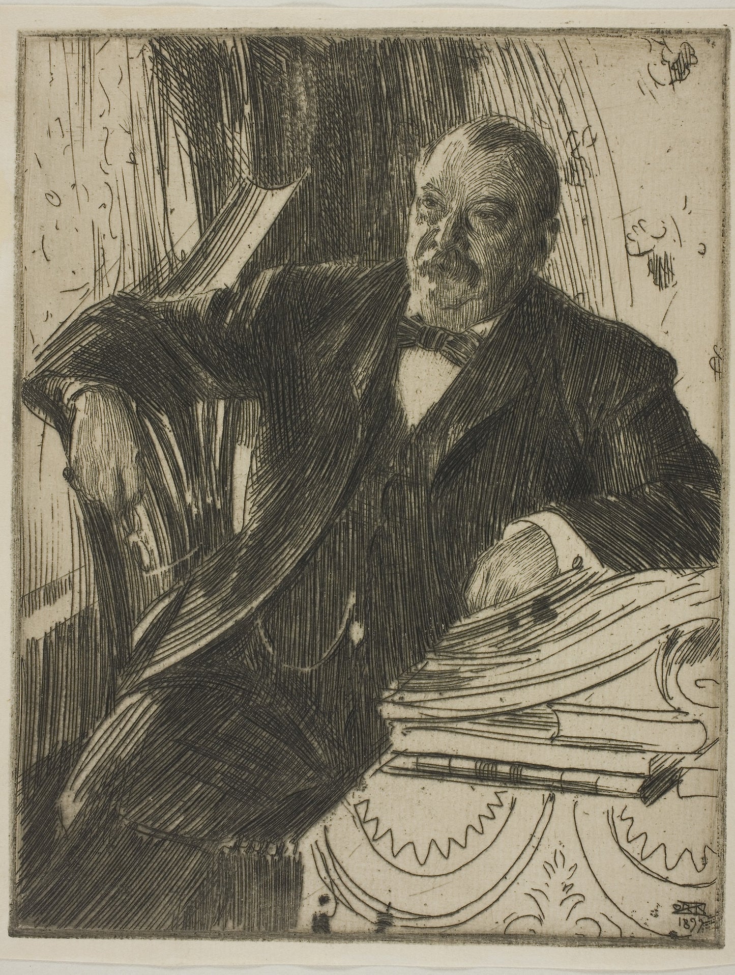 Grover Cleveland II -  Anders Zorn,  Poster Print Wall Art