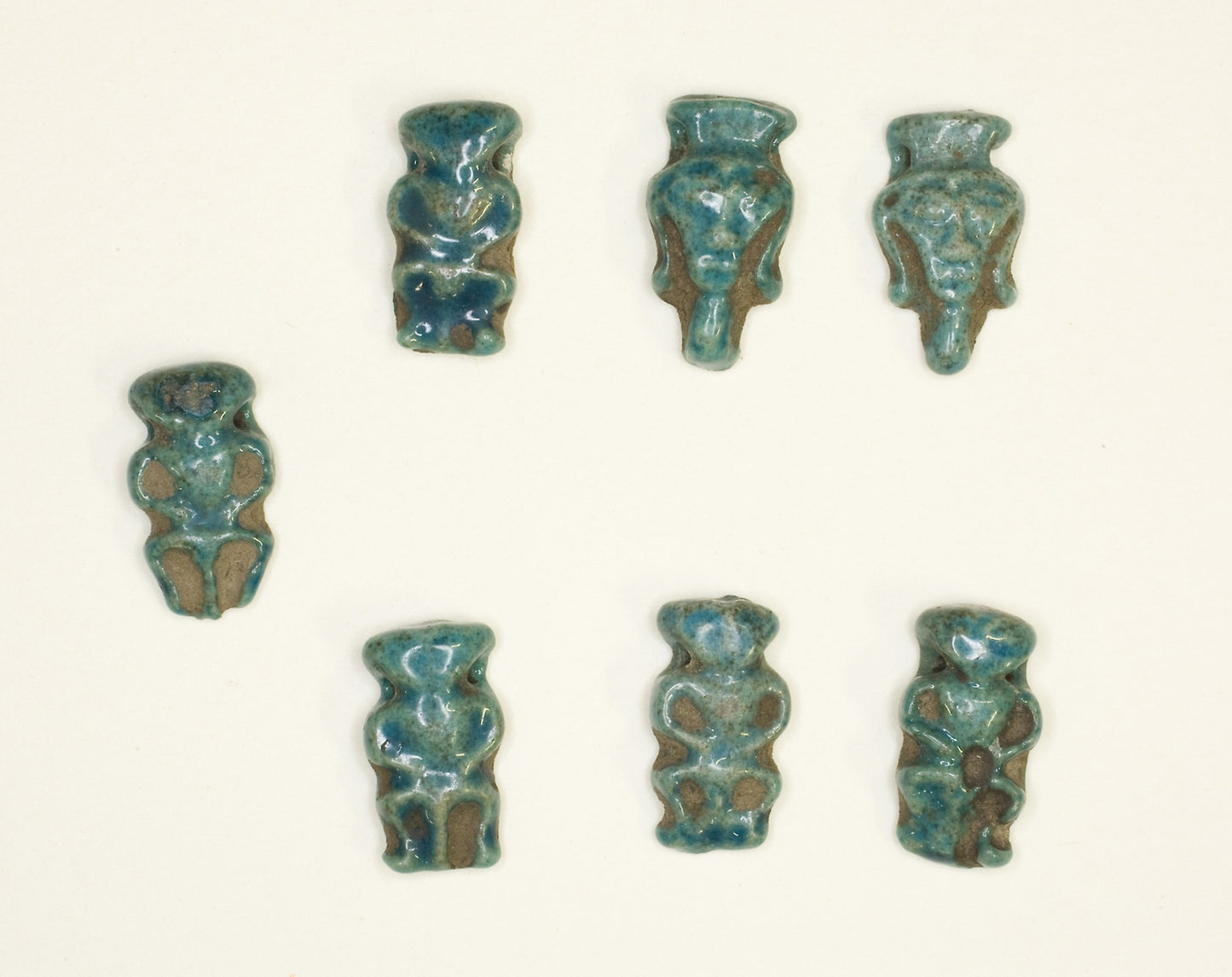Amulets of the God Bes and the Goddess Hathor -  Egyptian,  Poster Print Wall Art