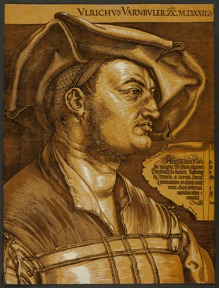 Ulrich Varnbüler: Albrecht Dürer (German, 1471-1528),16x12