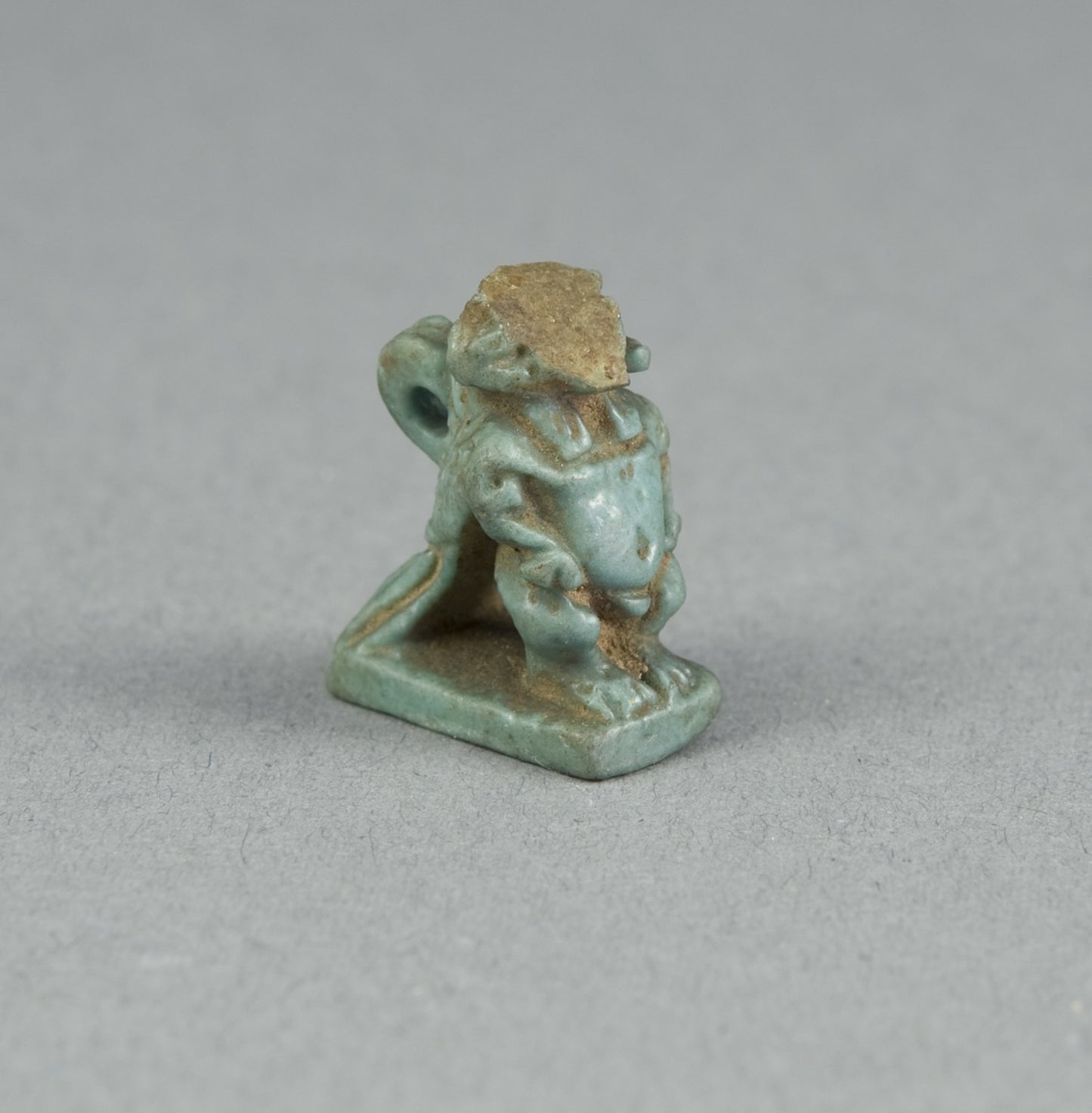 Amulet of a Hybrid Deity (Body of Dwarf, Ram Head, Bird Wings and Tail) -  Egyptian,  Poster Print Wall Art