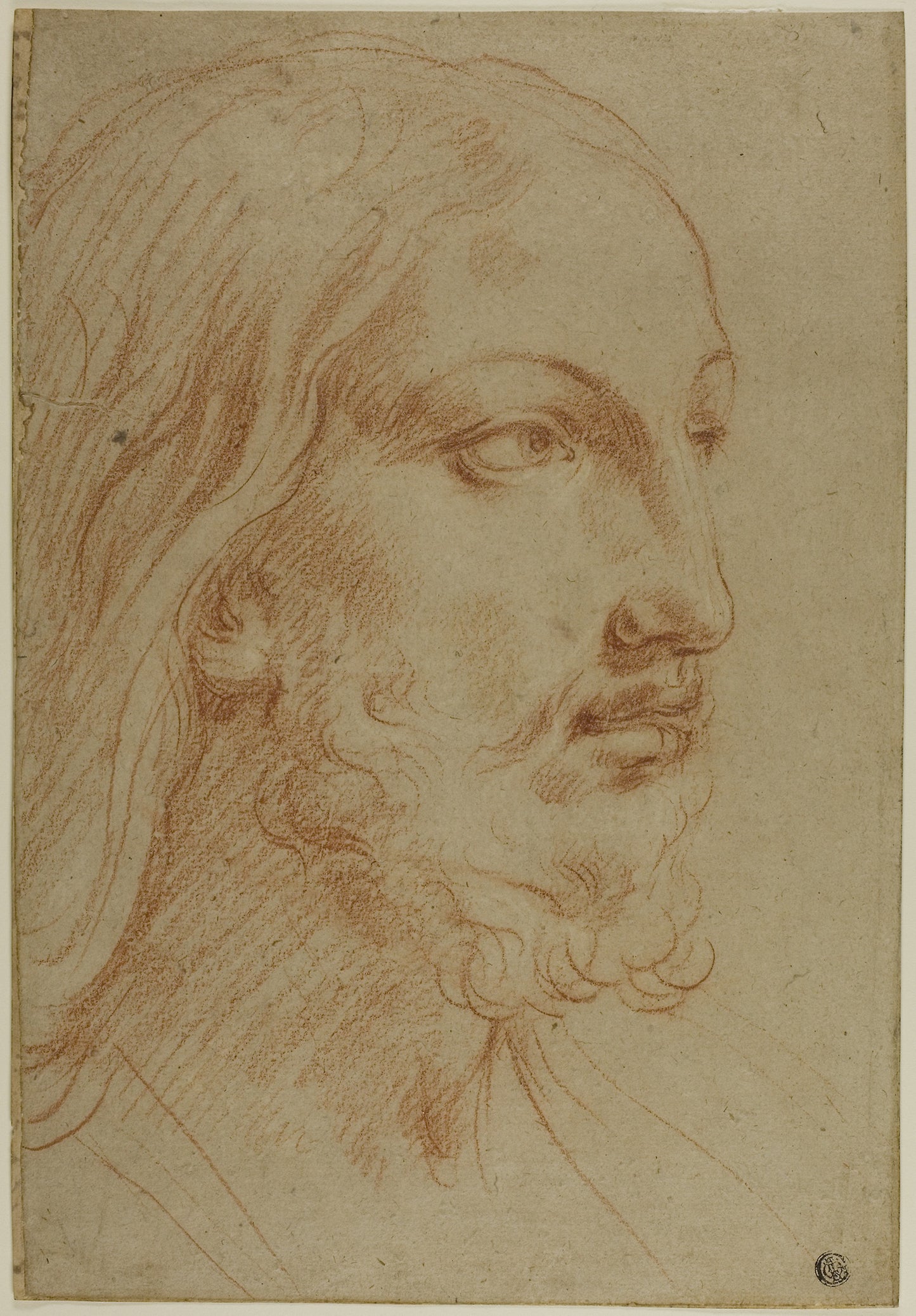 Head of Christ -  Giovanni Andrea Sirani,  Poster Print Wall Art