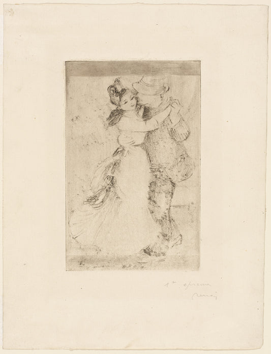 Dance in the Country: Pierre Auguste Renoir,16x12"(A3) Poster