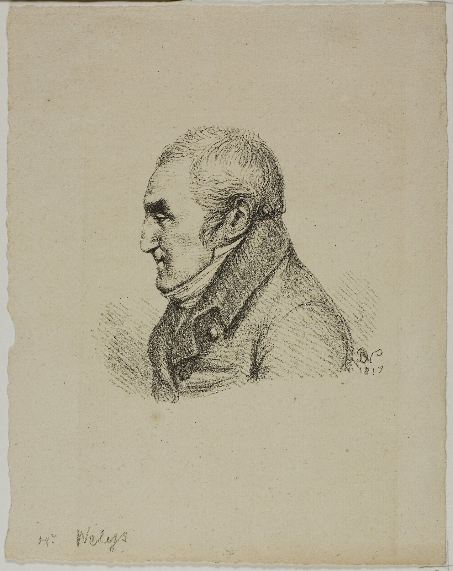 Portrait of Monsieur Nelys in Profile -  Dominique-Vivant Denon,  Poster Print Wall Art