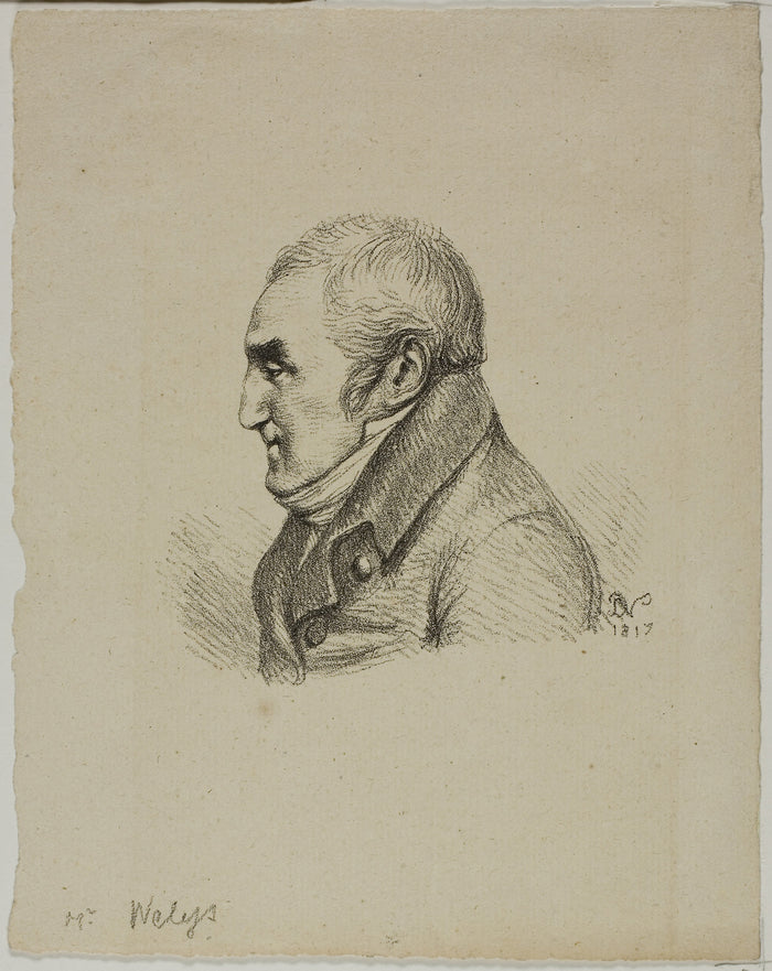 Portrait of Monsieur Nelys in Profile: Dominique-Vivant Denon,16x12