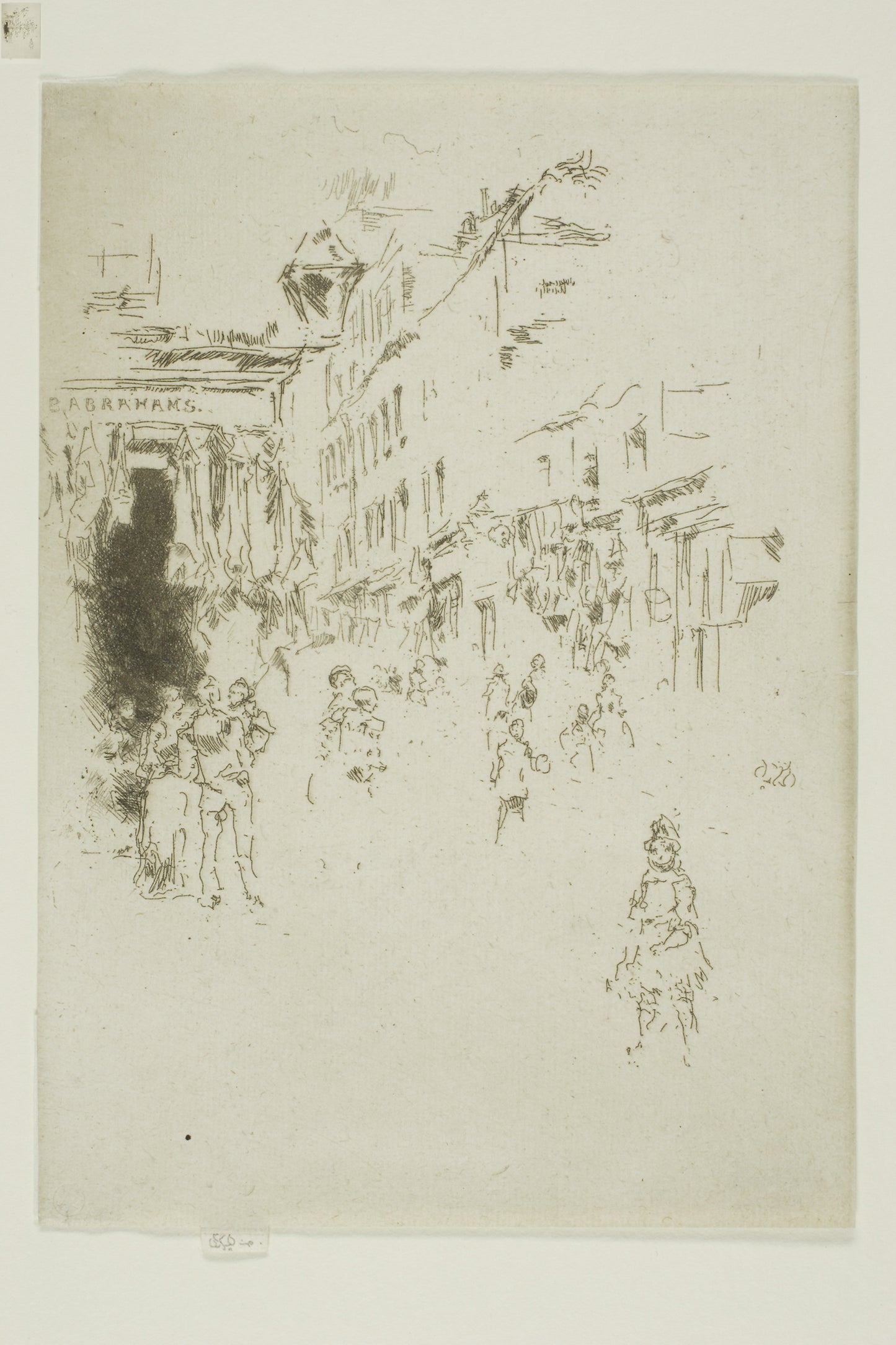 Cutler Street, Hounsditch -  James McNeill Whistler,  Poster Print Wall Art