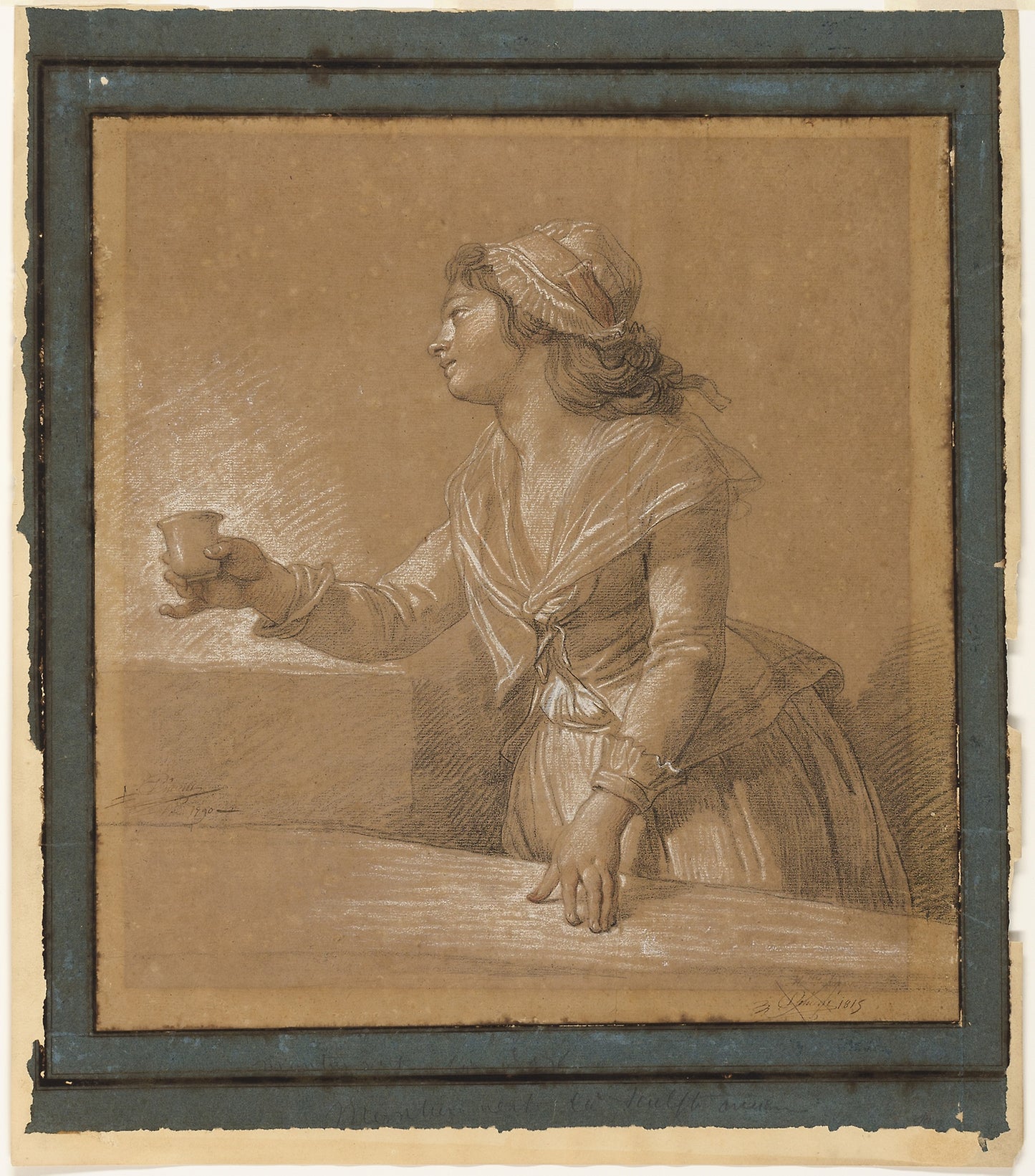 Portrait of Marie-Gabrielle Capet -  François-André Vincent,  Poster Print Wall Art