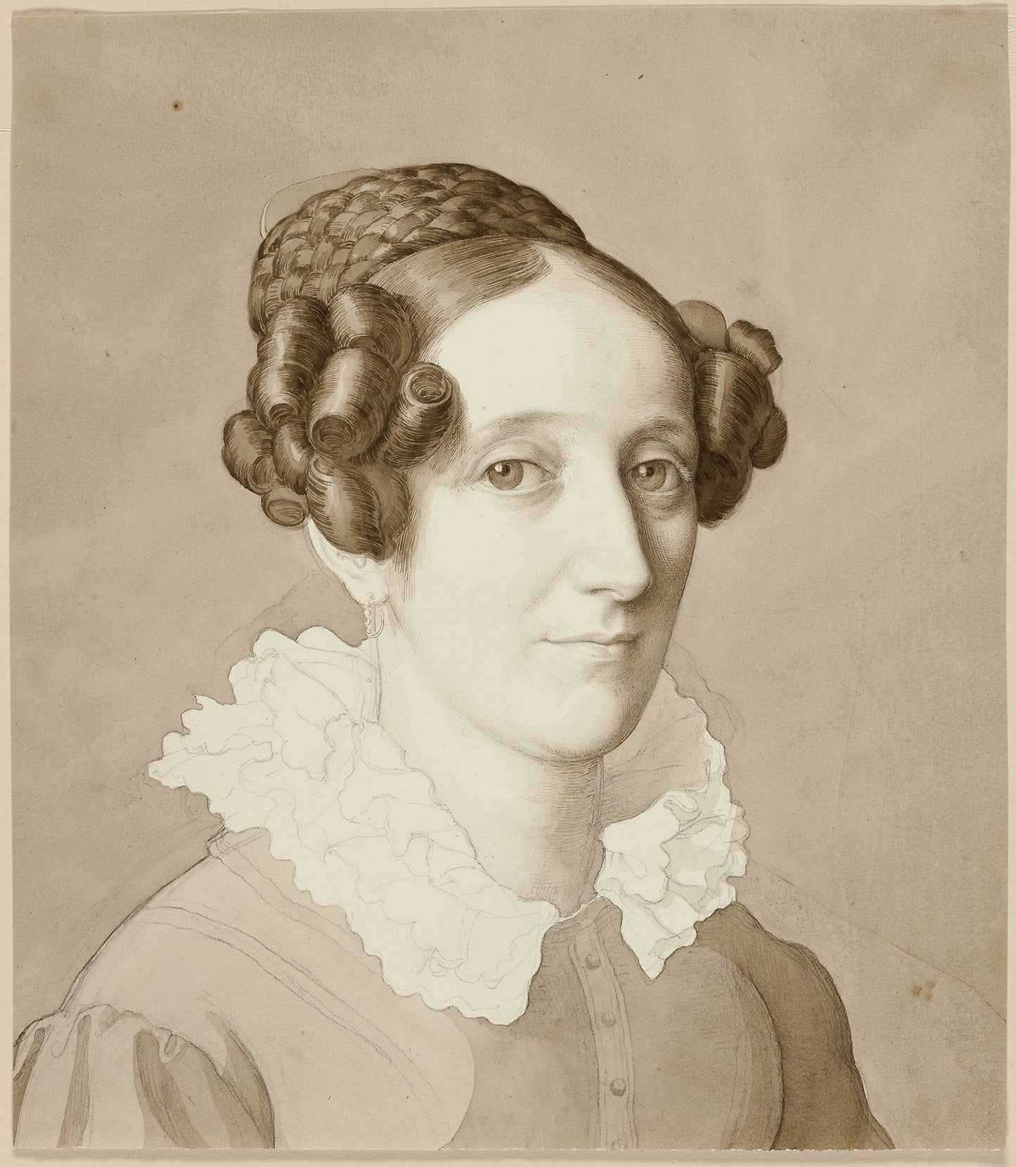 Portrait of a Woman -  Julius Schnorr von Carolsfeld,  Poster Print Wall Art