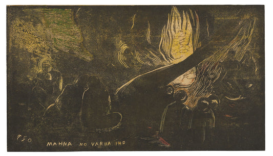 Mahna no varua ino (The Devil Speaks), from the Noa Noa Suite: Paul Gauguin,16x12"(A3) Poster