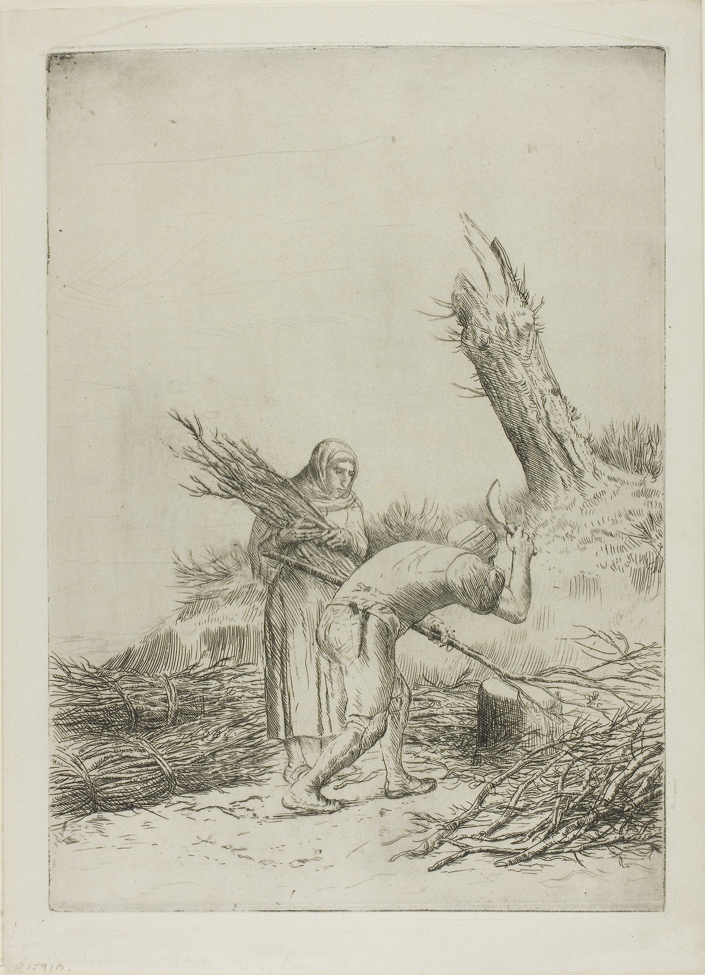 The Faggot-Makers -  Alphonse Legros,  Poster Print Wall Art
