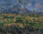 Mont Sainte-Victoire by Paul Cezanne, vintage art, modern poster print