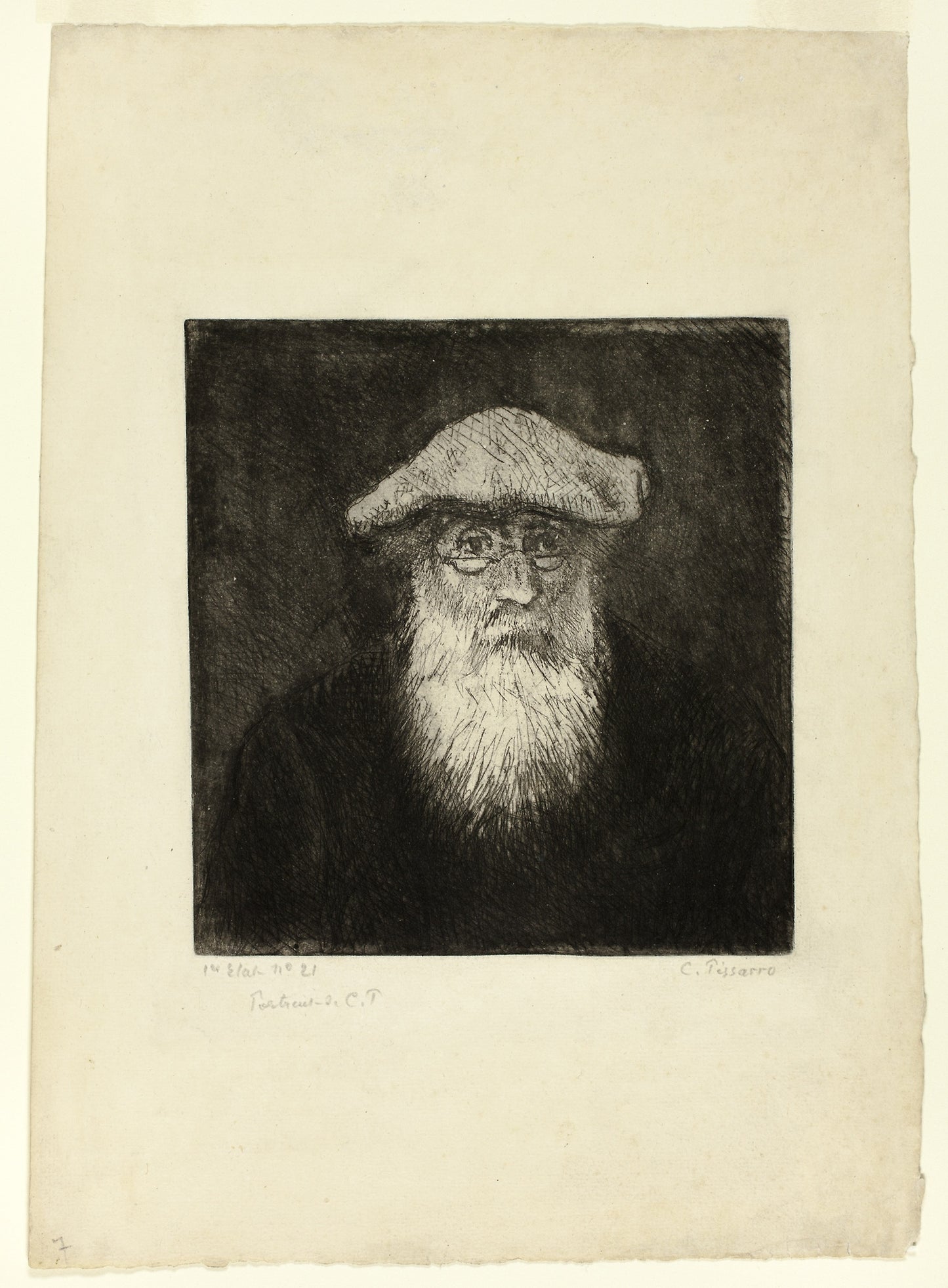 Camille Pissarro, A Self-Portrait -  Camille Pissarro,  Poster Print Wall Art