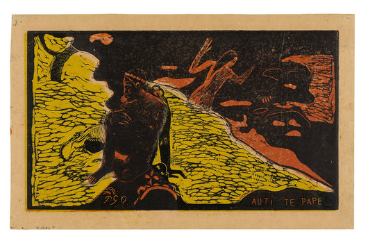 Auti te pape (Women at the River), from the Noa Noa Suite: Paul Gauguin (French, 1848-1903),16x12"(A3) Poster