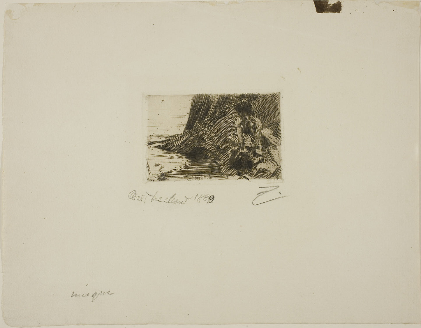 La Petite Baigneuse - The Little Bather: Anders Zorn, Poster Print Wall Art