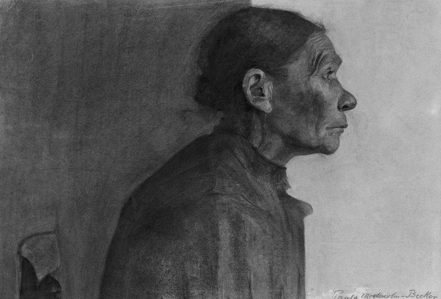Portrait of a Peasant Woman -  Paula Modersohn-Becker,  Poster Print Wall Art