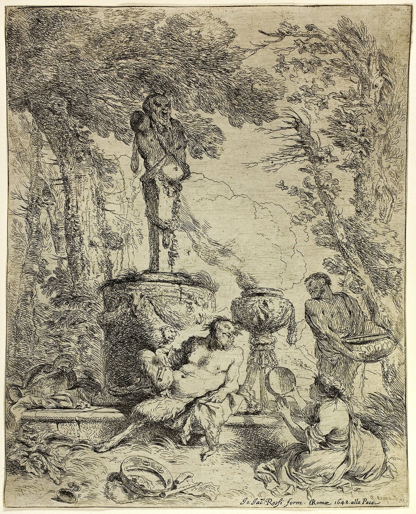 Feast of Pan -  Giovanni Benedetto Castiglione,  Poster Print Wall Art