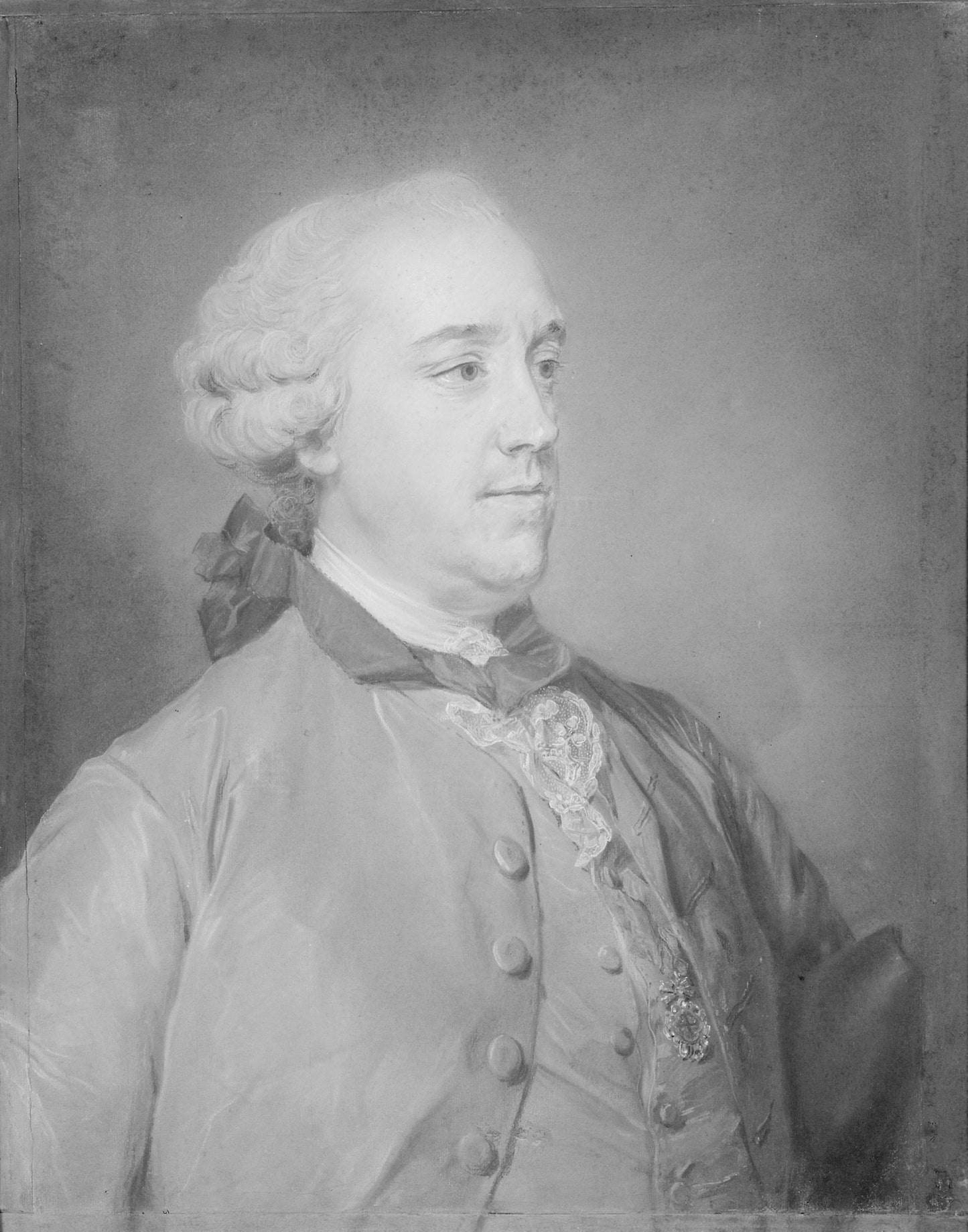 Le Marquis de Puente-Fuerte -  Jean-Baptiste Perronneau,  Poster Print Wall Art