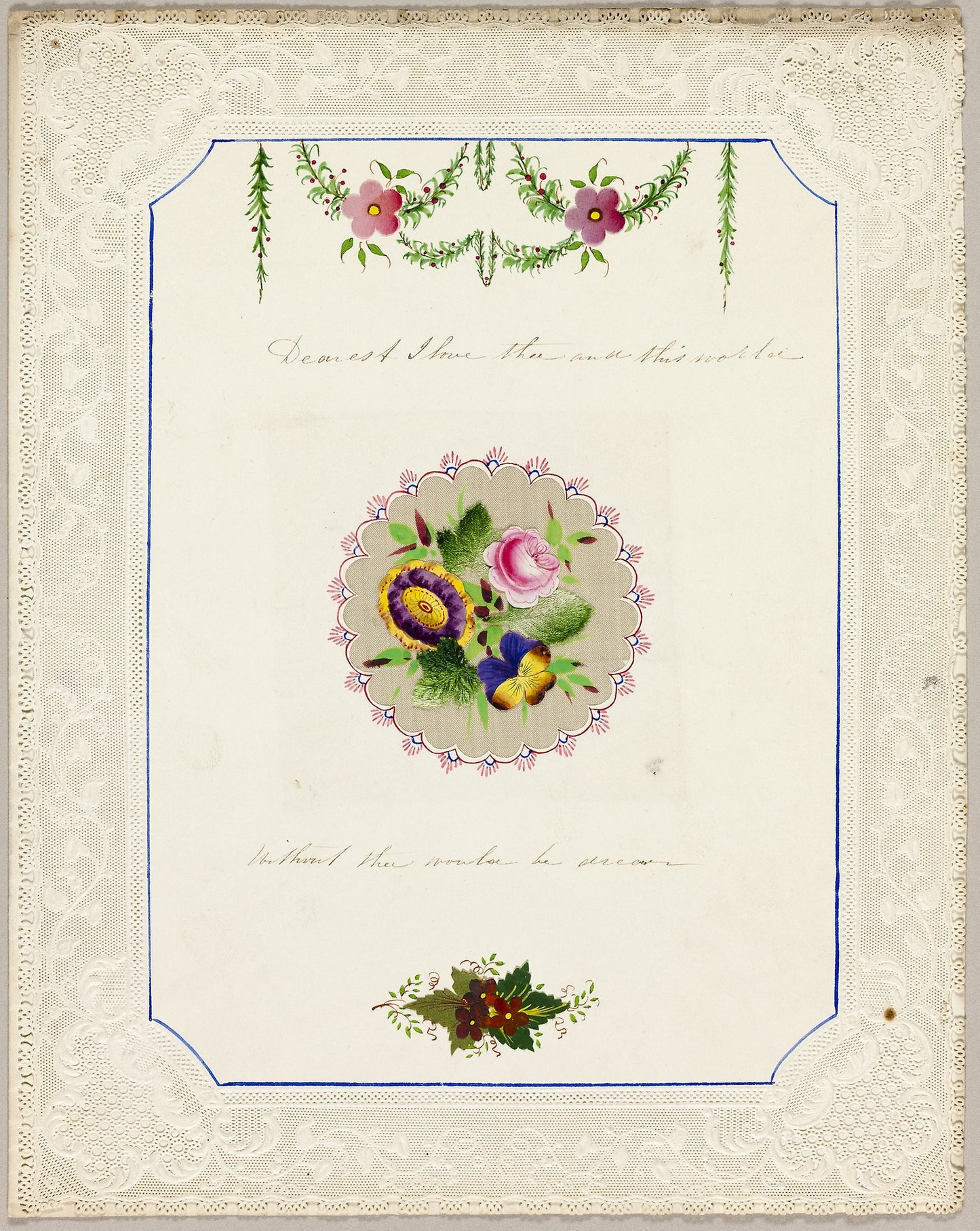 Dearest I Love Thee (valentine) -  Unknown Artist,  Poster Print Wall Art