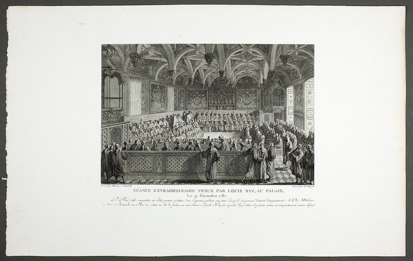 Special Meeting Held -  Louis XVI at the Palace -  Claude Niquet (French, c. 1770-1831),  Poster Print Wall Art