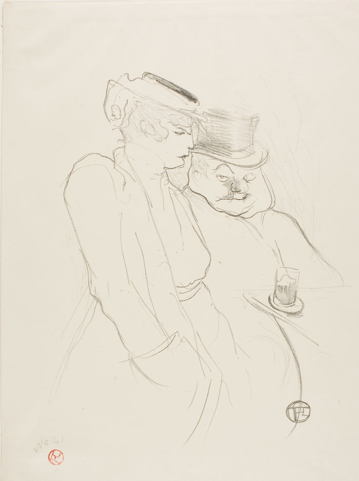 In Their Forties: Henri de Toulouse-Lautrec,16x12