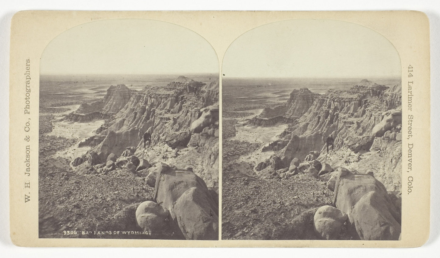 Badlands of Wyoming -  William Henry Jackson,  Poster Print Wall Art