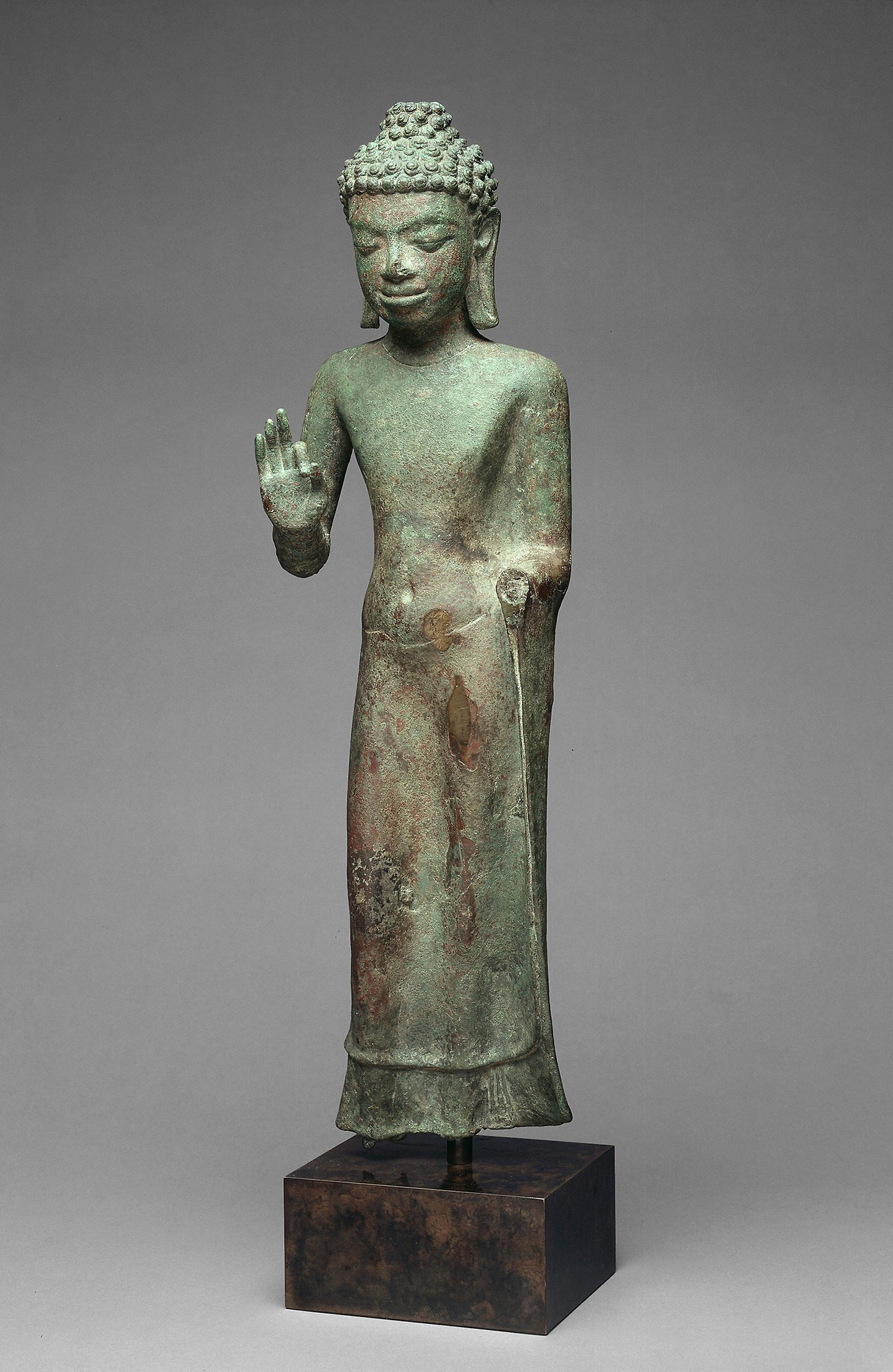Buddha with Hand in Gesture of Teaching (Vitarkamudra) -  Thailand,  Poster Print Wall Art