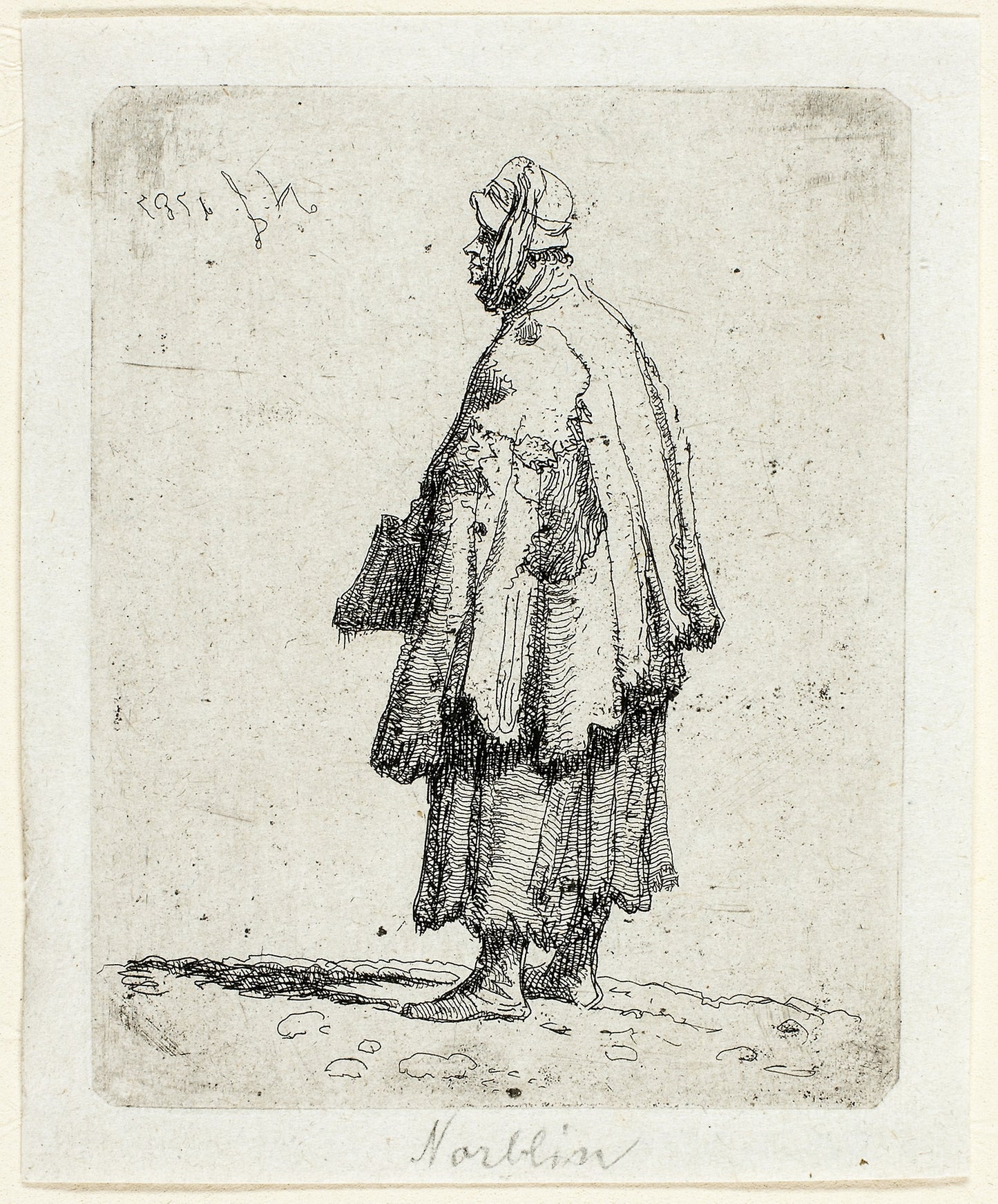 Beggar Woman -  Jean-Pierre Norblin de la Gourdaine,  Poster Print Wall Art