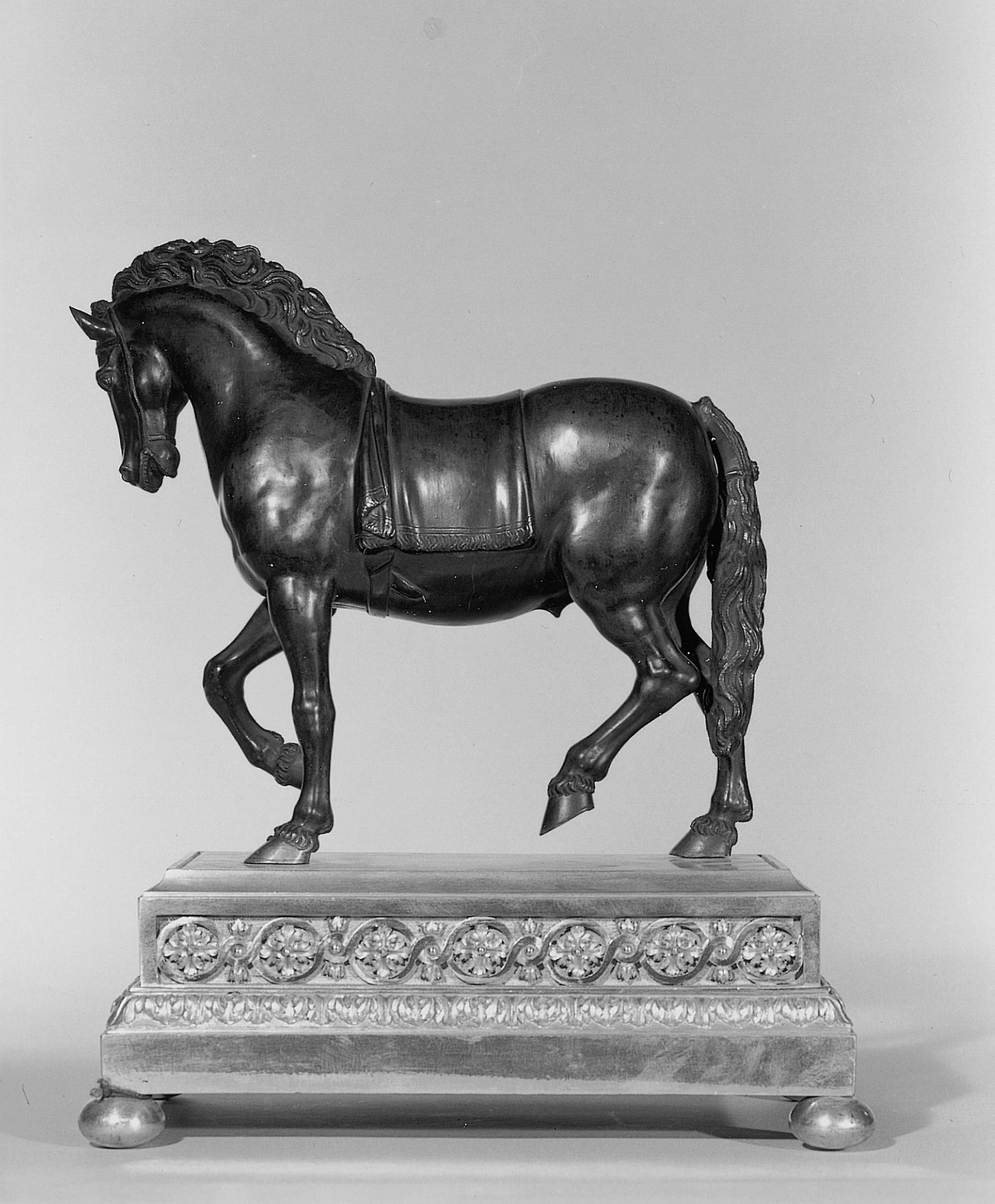 Pacing Horse (one of a pair) -  After a design -  Giambologna,  Poster Print Wall Art