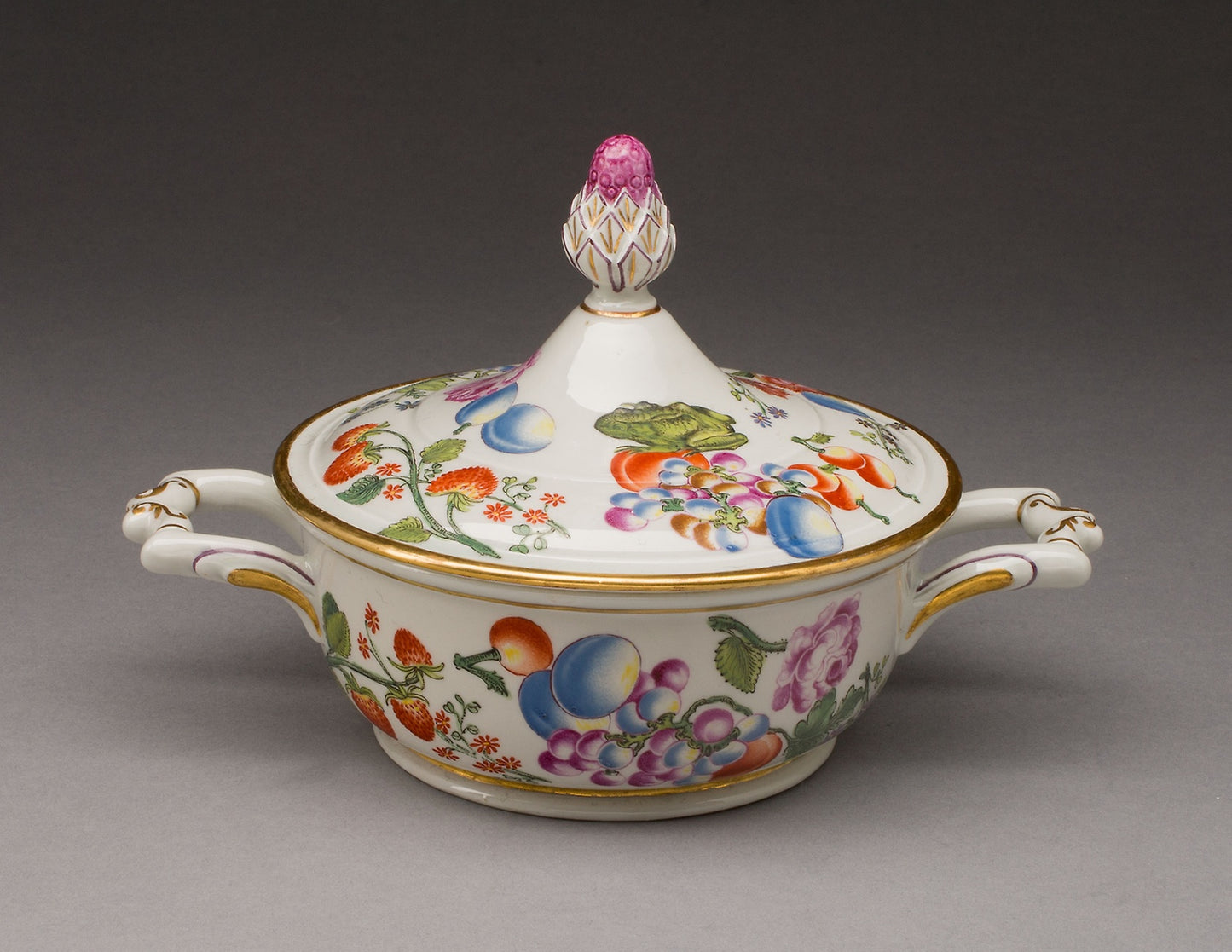 Covered Bowl -  Du Paquier Porcelain Manufactory,  Poster Print Wall Art