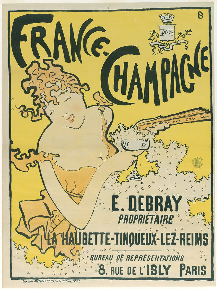 France-Champagne: Pierre Bonnard (French, 1867-1947),16x12