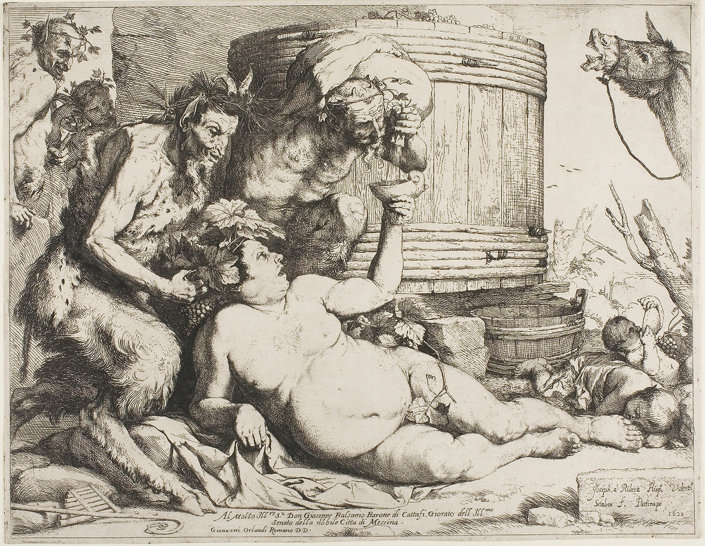Drunken Silenus -  Jusepe de Ribera,  Poster Print Wall Art