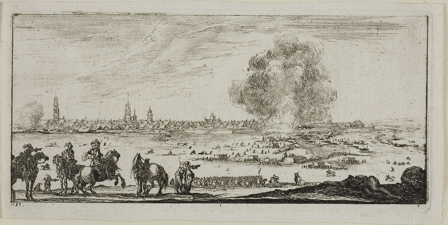 Plate Eleven from Drawings of Several Movements -  Soldiers -  Stefano della Bella,  Poster Print Wall Art