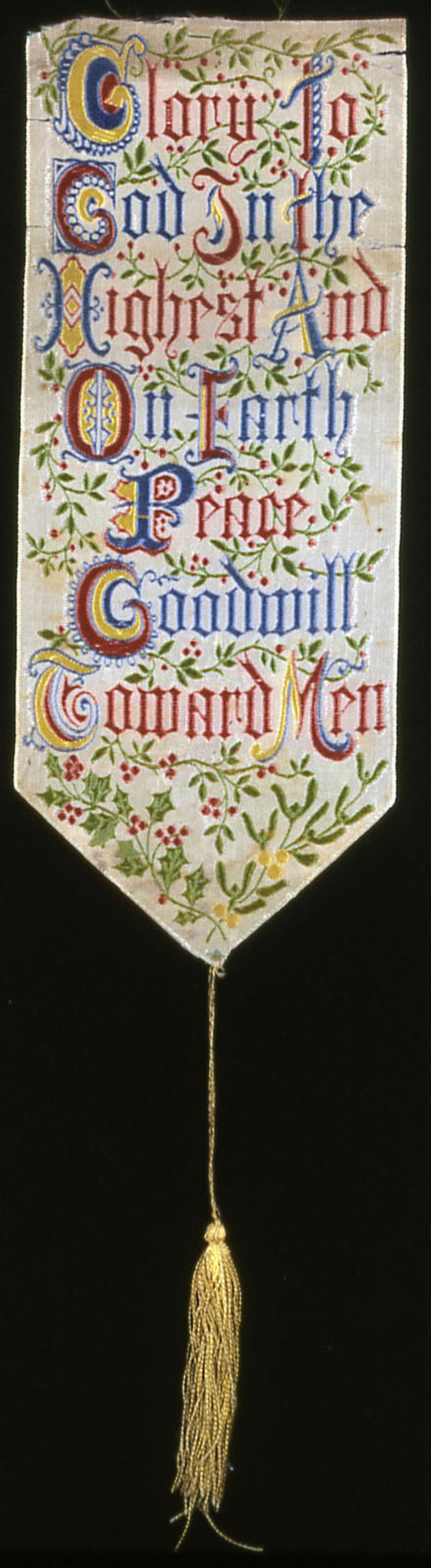 Bookmark with Tassel -  Thomas Stevens (English, 1828–1888),  Poster Print Wall Art