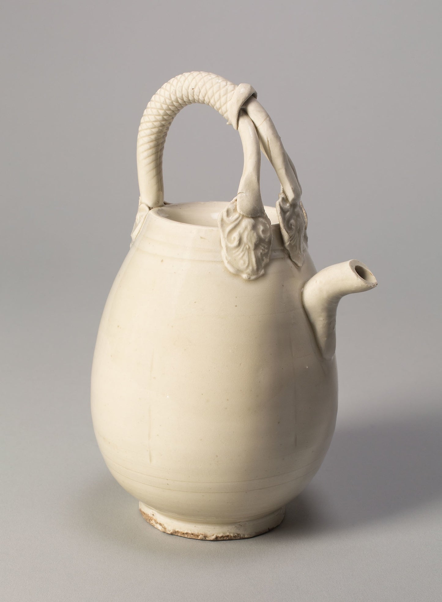 Melon-Shaped Ewer with Triple-Strand Handle -  China,  Poster Print Wall Art