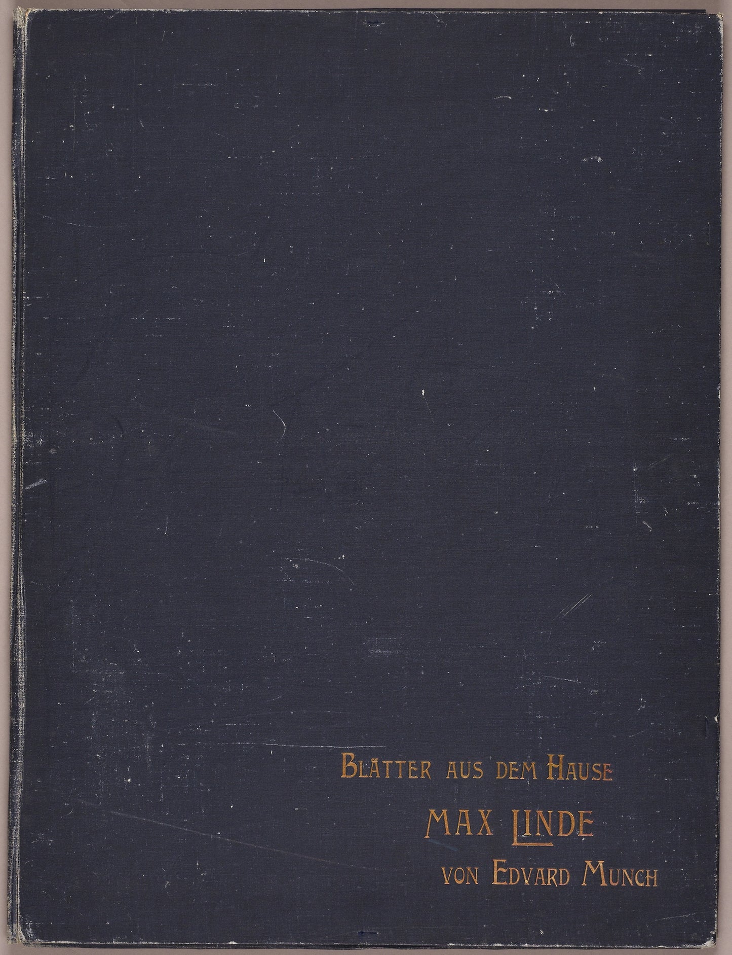 Portfolio cover and colophon page, from Max Linde's House -  Edvard Munch,  Poster Print Wall Art