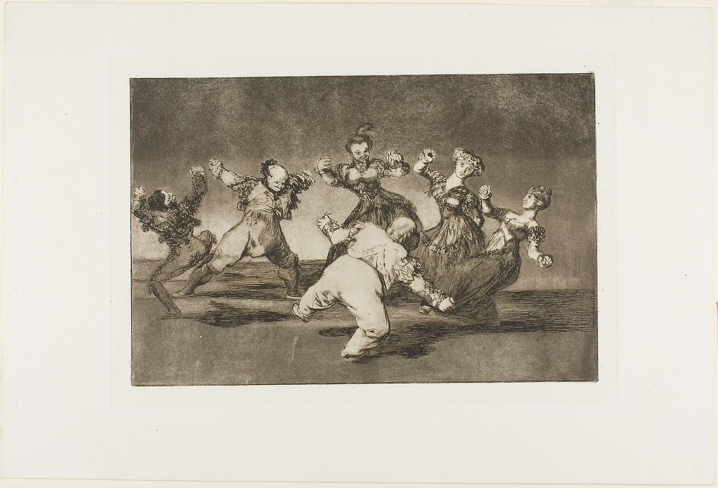 Merry Folly, from Disparates, published as plate 12 in Los Proverbios -  Francisco José de Goya y Lucientes,  Poster Print Wall Art