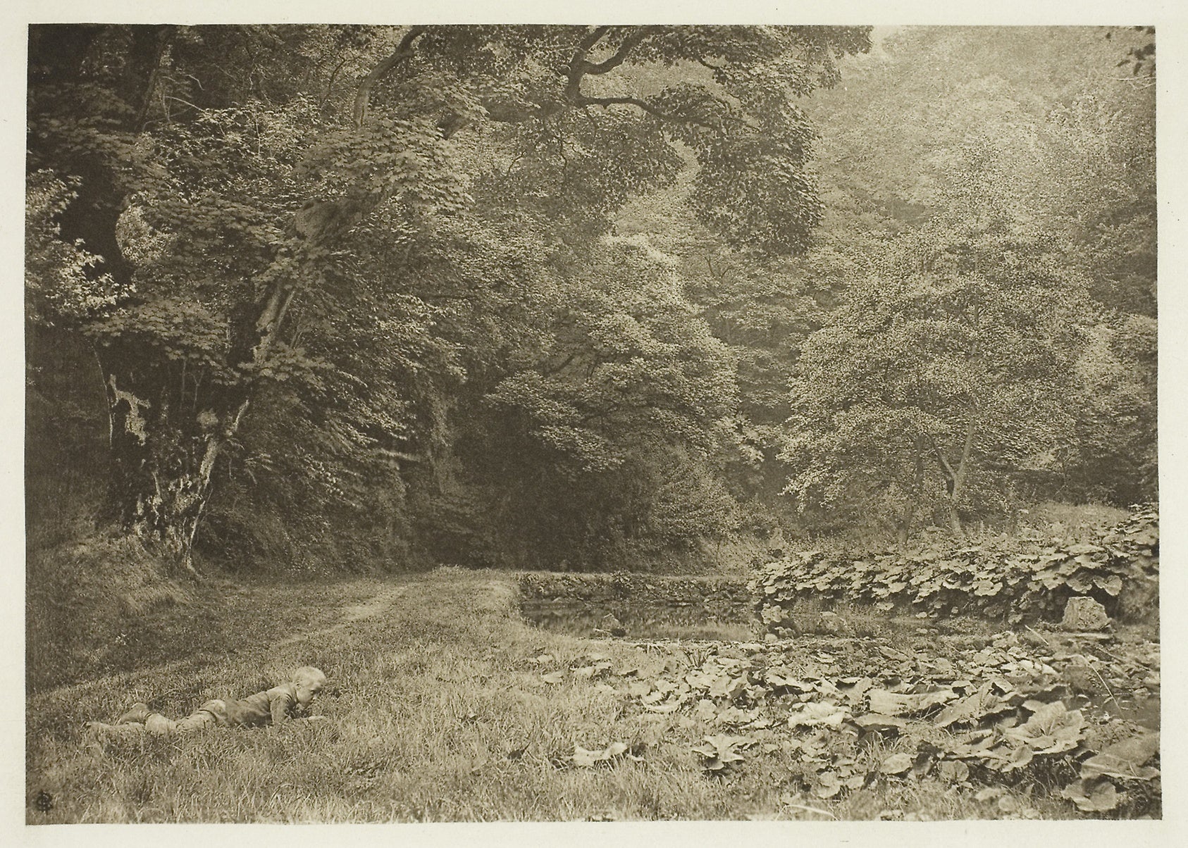 A Quiet Nook in Beresford Dale: Peter Henry Emerson,16x12"(A3) Poster